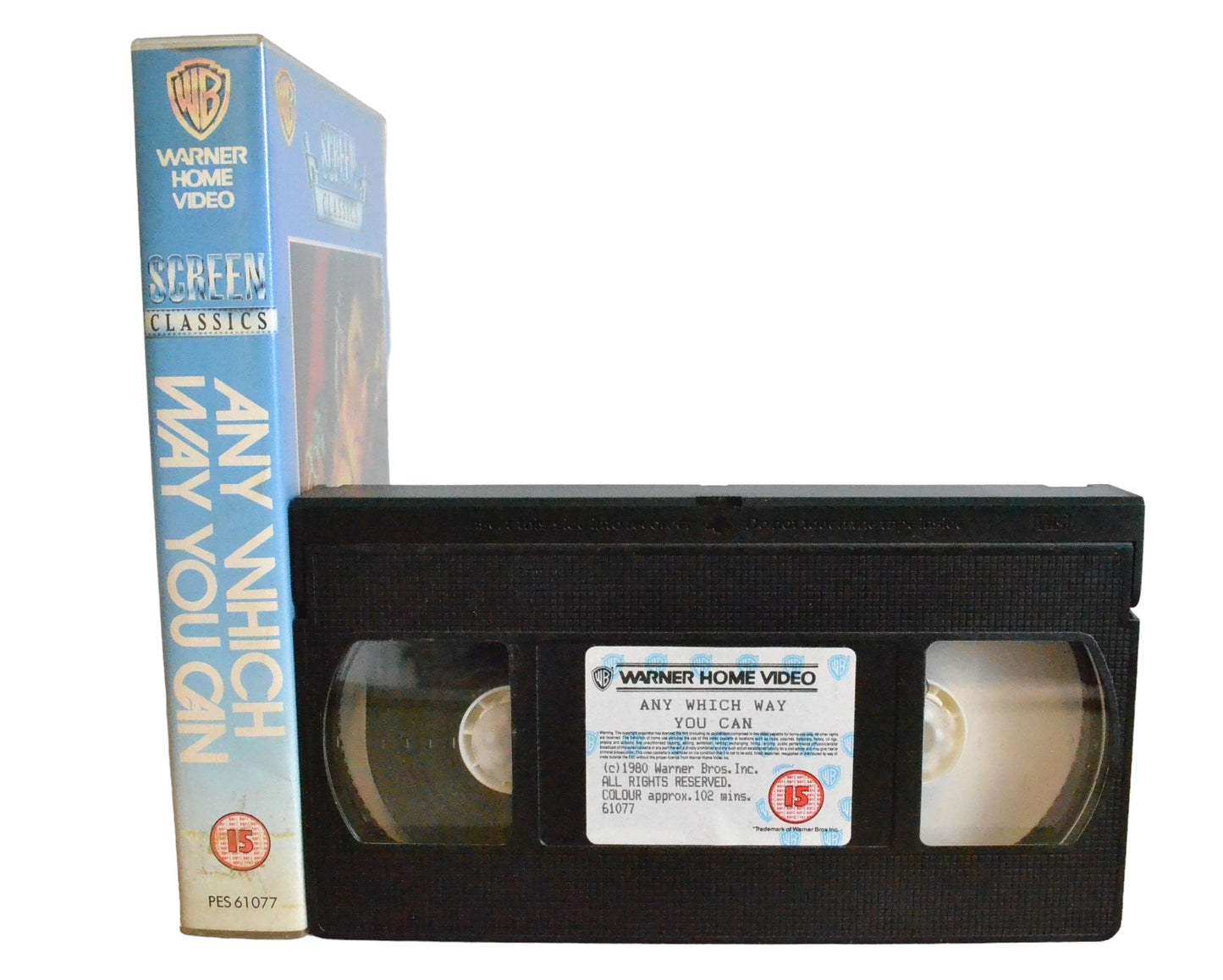 Any Which Way You Can - Clint Eastwood - Warner Home Video - PES61077 - Action - Pal - VHS-