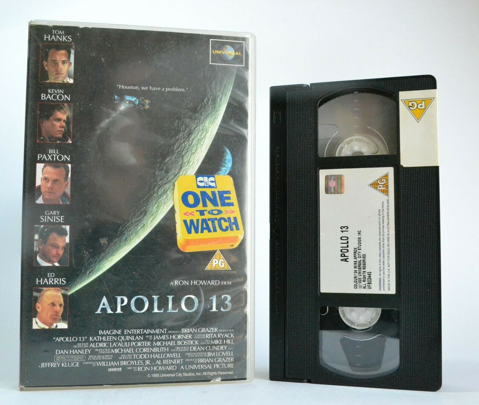 Apollo 13 (1995): Film By Ron Howard - Space Docudrama - Tom Hanks- Pal VHS-