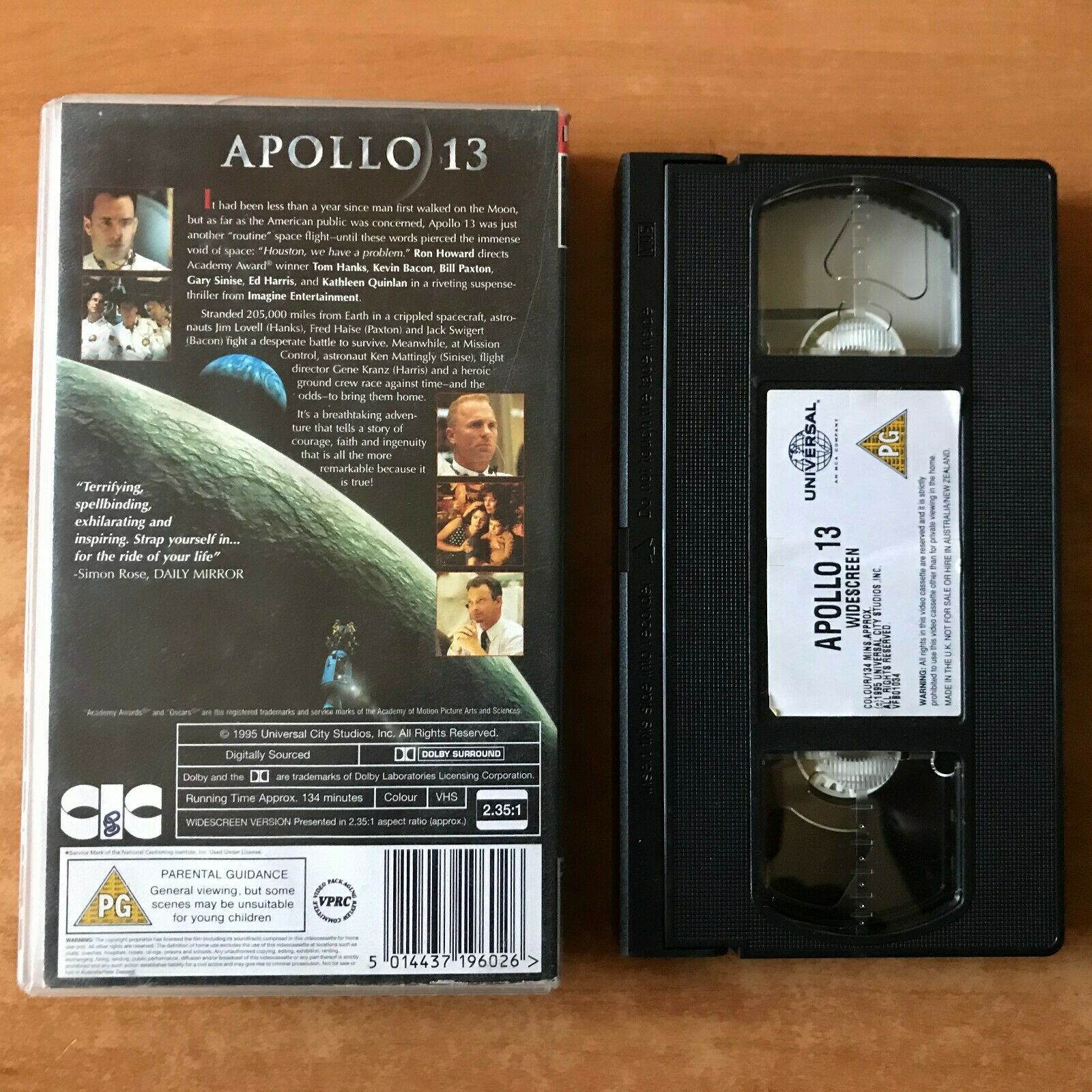 Apollo 13 (1995); [Widescreen]: Ron Howard; Space Docudrama - Tom Hanks - VHS-