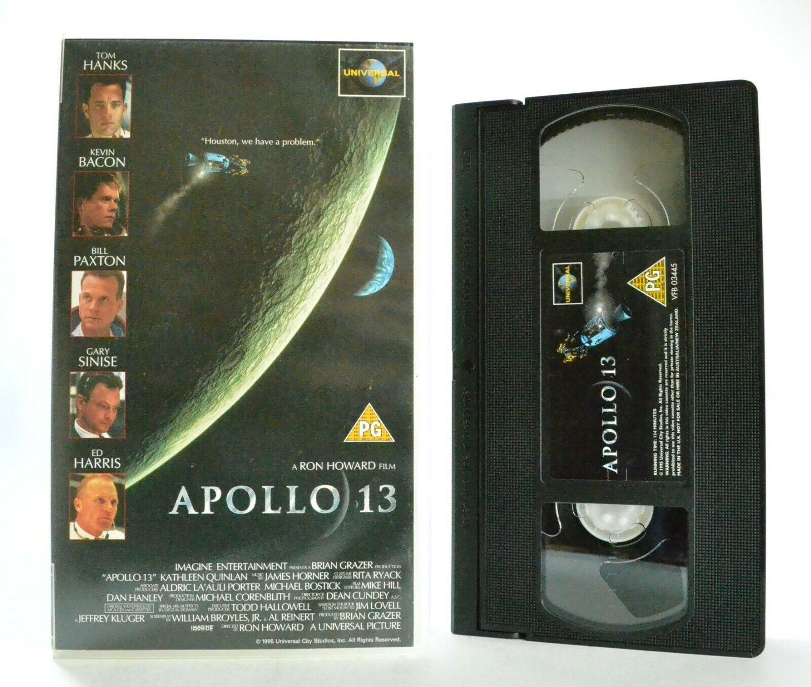 Apollo 13: A R.Howard Film (1995) - Space Docudrama - Tom Hanks/Ed Harris - VHS-