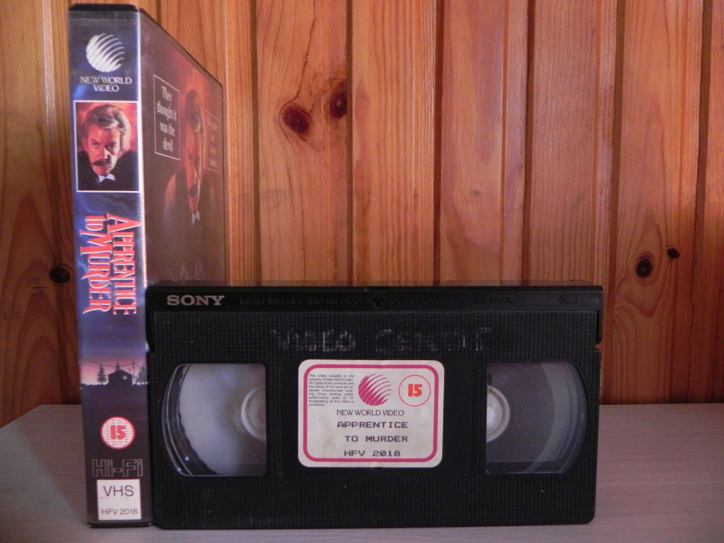 Apprentice To Murder - Donald Sutherland - New World Video - Ex-Rental - VHS-