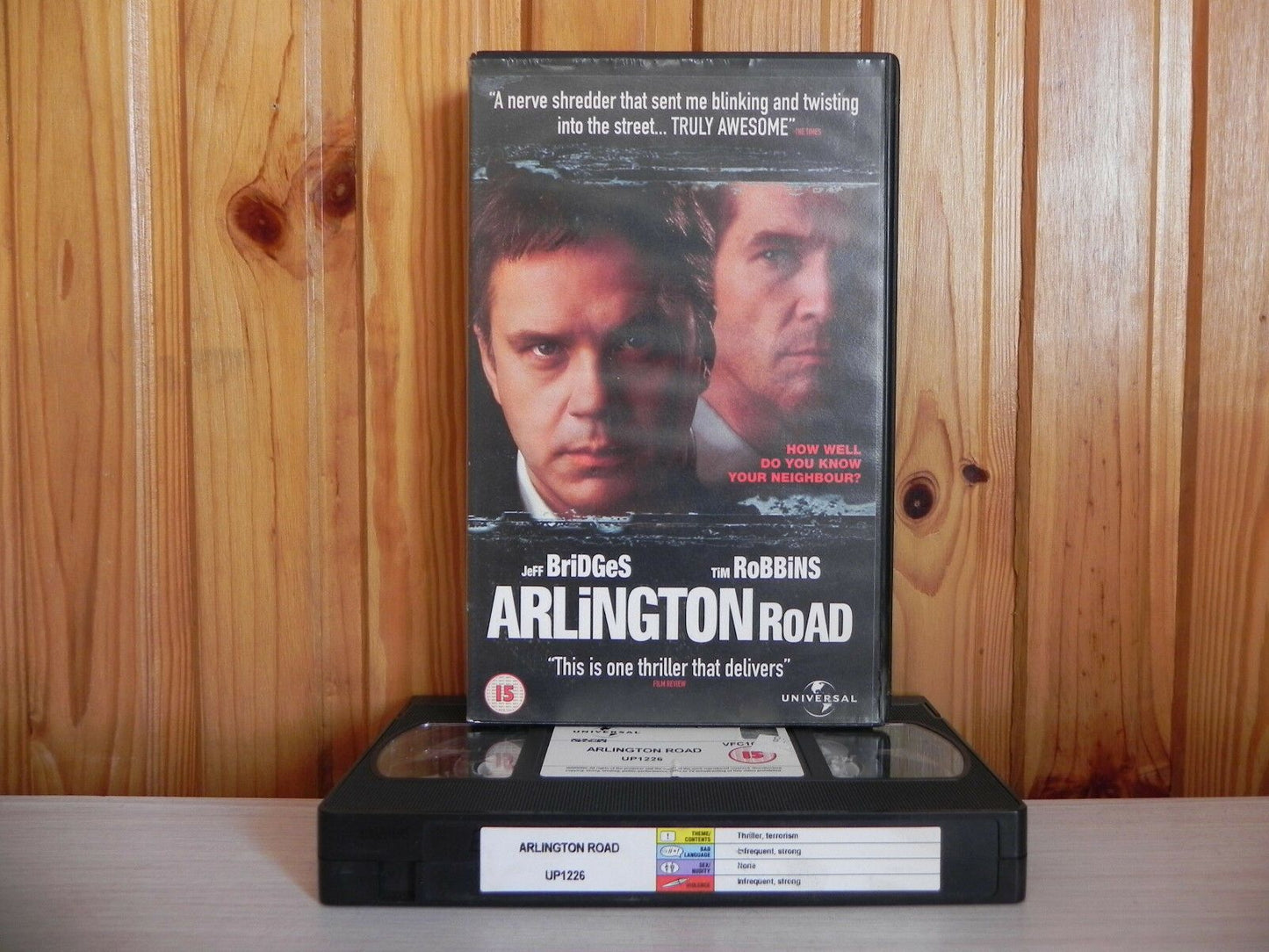 Arlington Road - Big-Box - Ex-Rental - Nerve Shredding Drama - Jeff Bridges VHS-