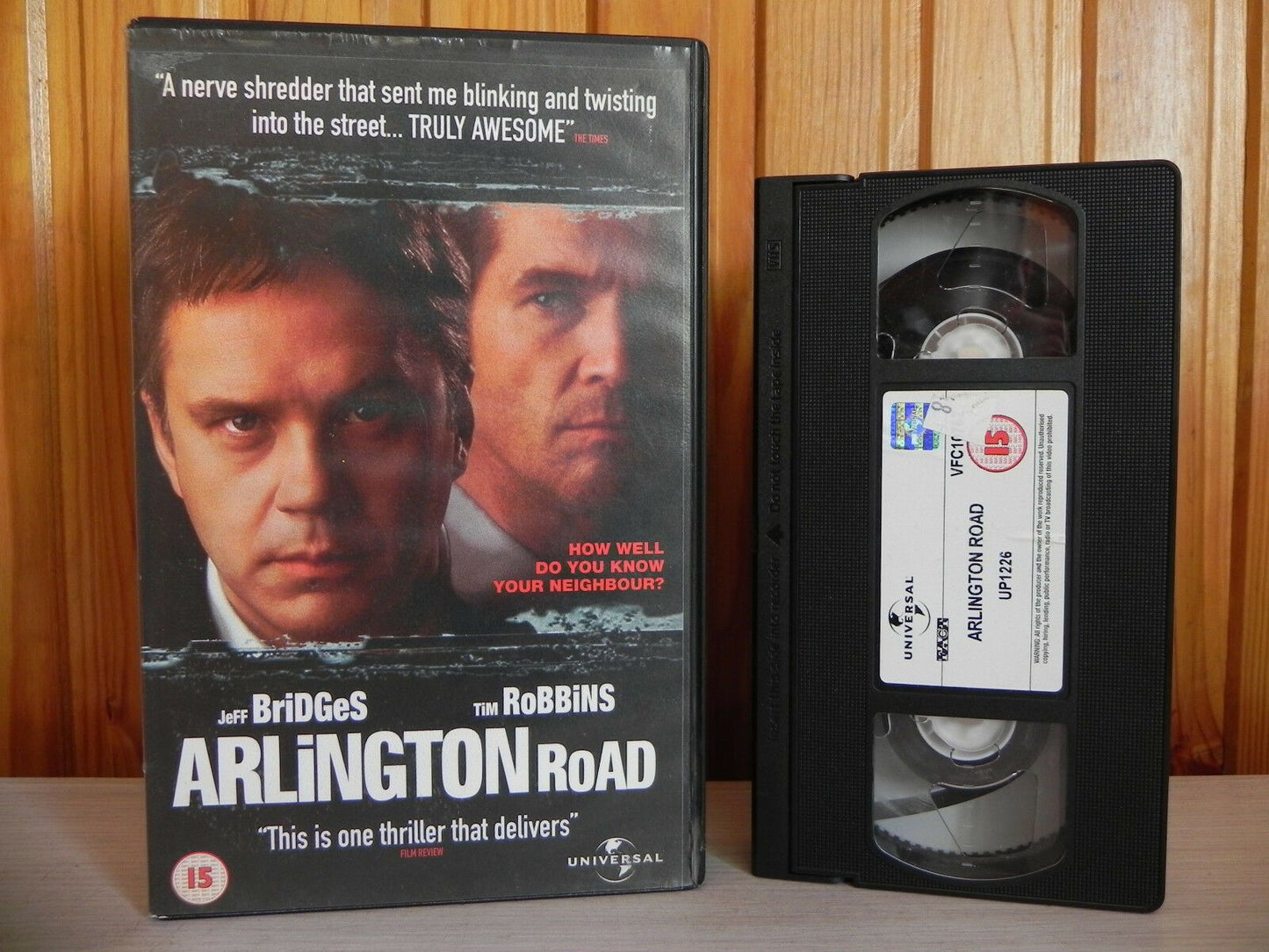 Arlington Road - Big-Box - Ex-Rental - Nerve Shredding Drama - Jeff Bridges VHS-