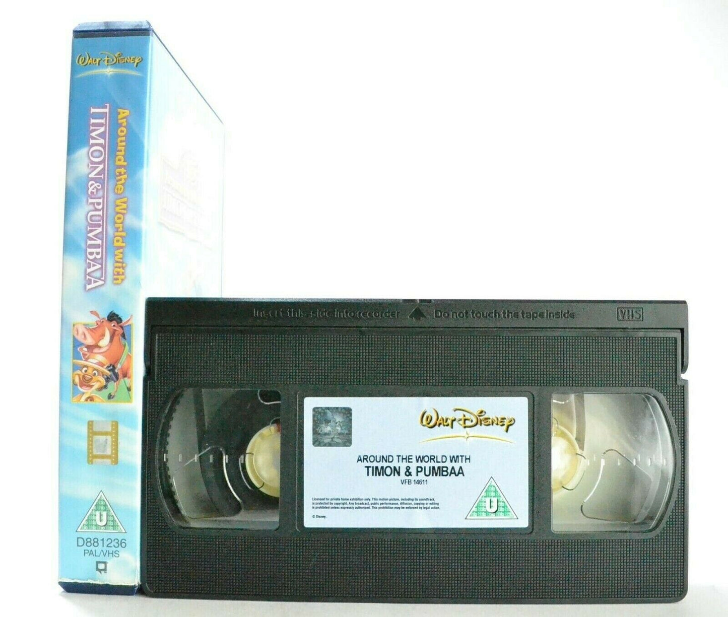 Around The World With Timon And Pumbaa - Walt Disney - Animated - Kids - Pal VHS-