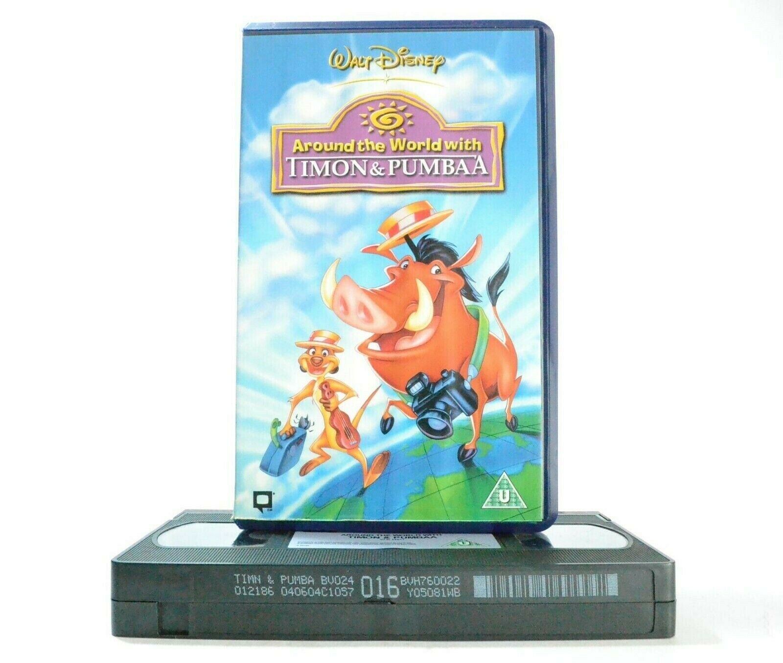 Around The World With Timon And Pumbaa - Walt Disney - Animated - Kids - Pal VHS-