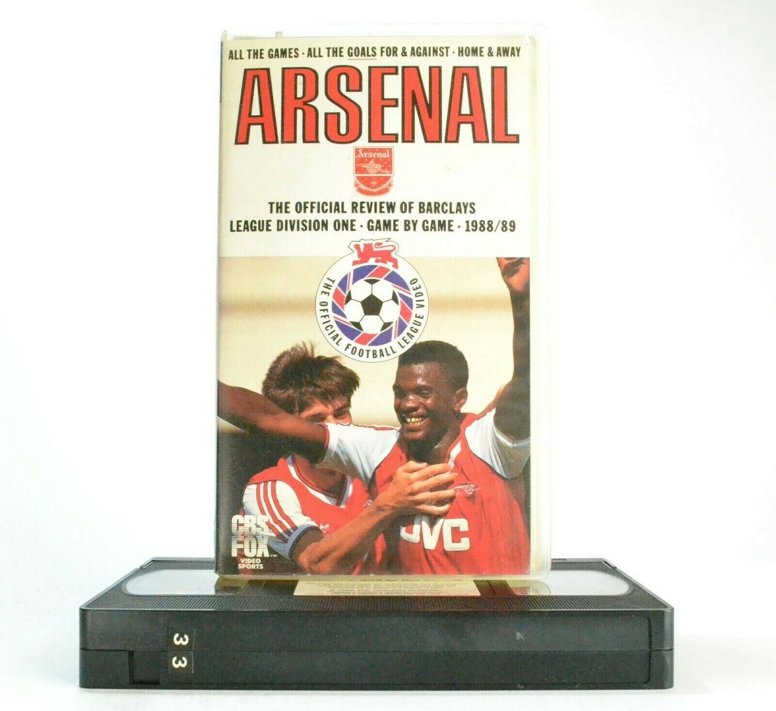 Arsenal: 1988/89 Season Review - The Gunners - Game By Game - Football - Pal VHS-