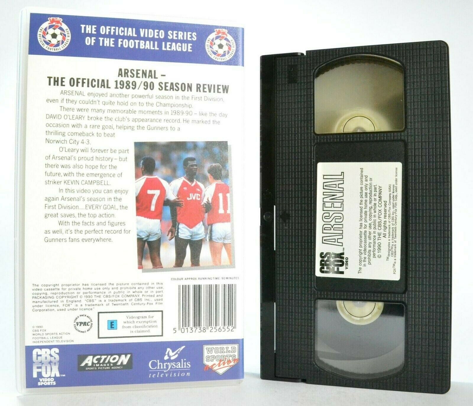 Arsenal F.C.: Season Review 1989/90 - CBS/FOX (1990) - Football - Sports - VHS-