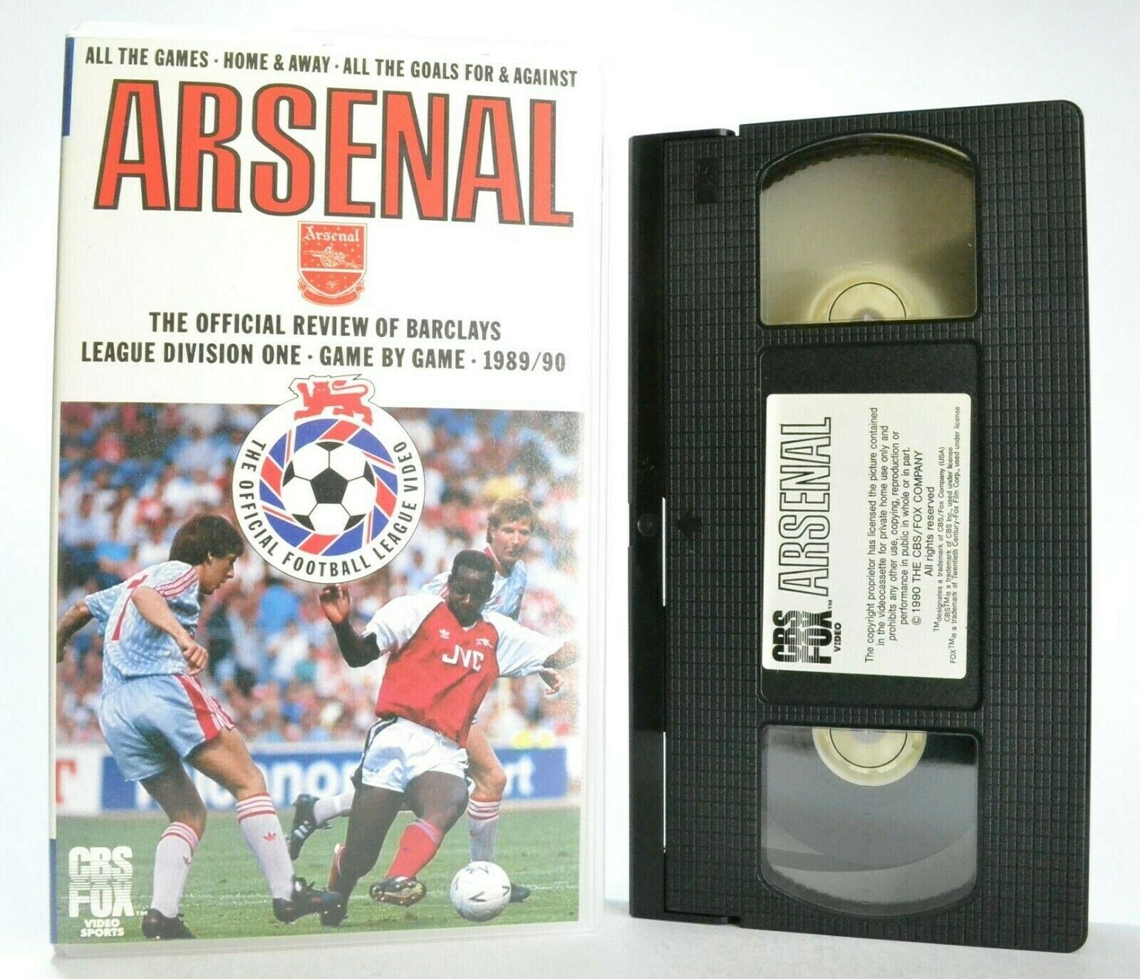 Arsenal F.C.: Season Review 1989/90 - CBS/FOX (1990) - Football - Sports - VHS-