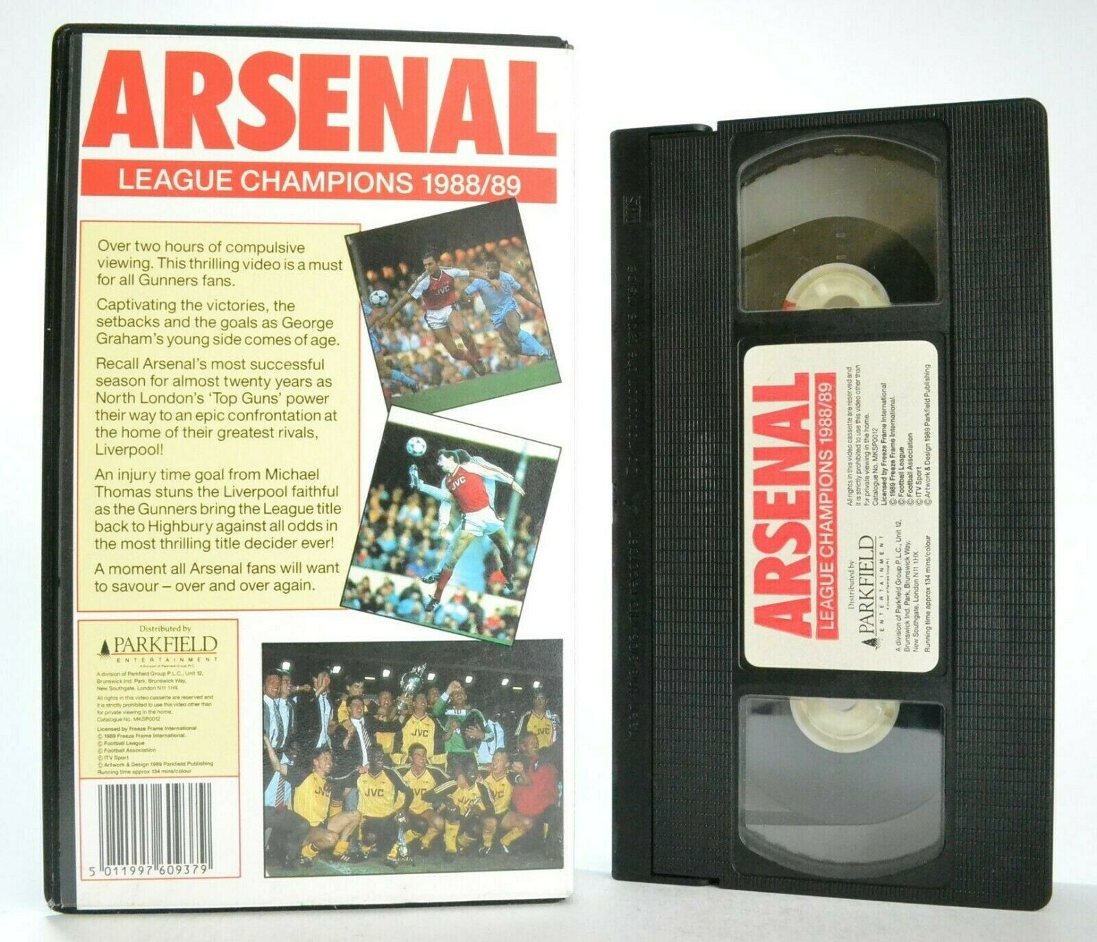 Arsenal: League Champions 1988/89 - Arsenal F.C. - Gunners - Sports - Pal VHS-