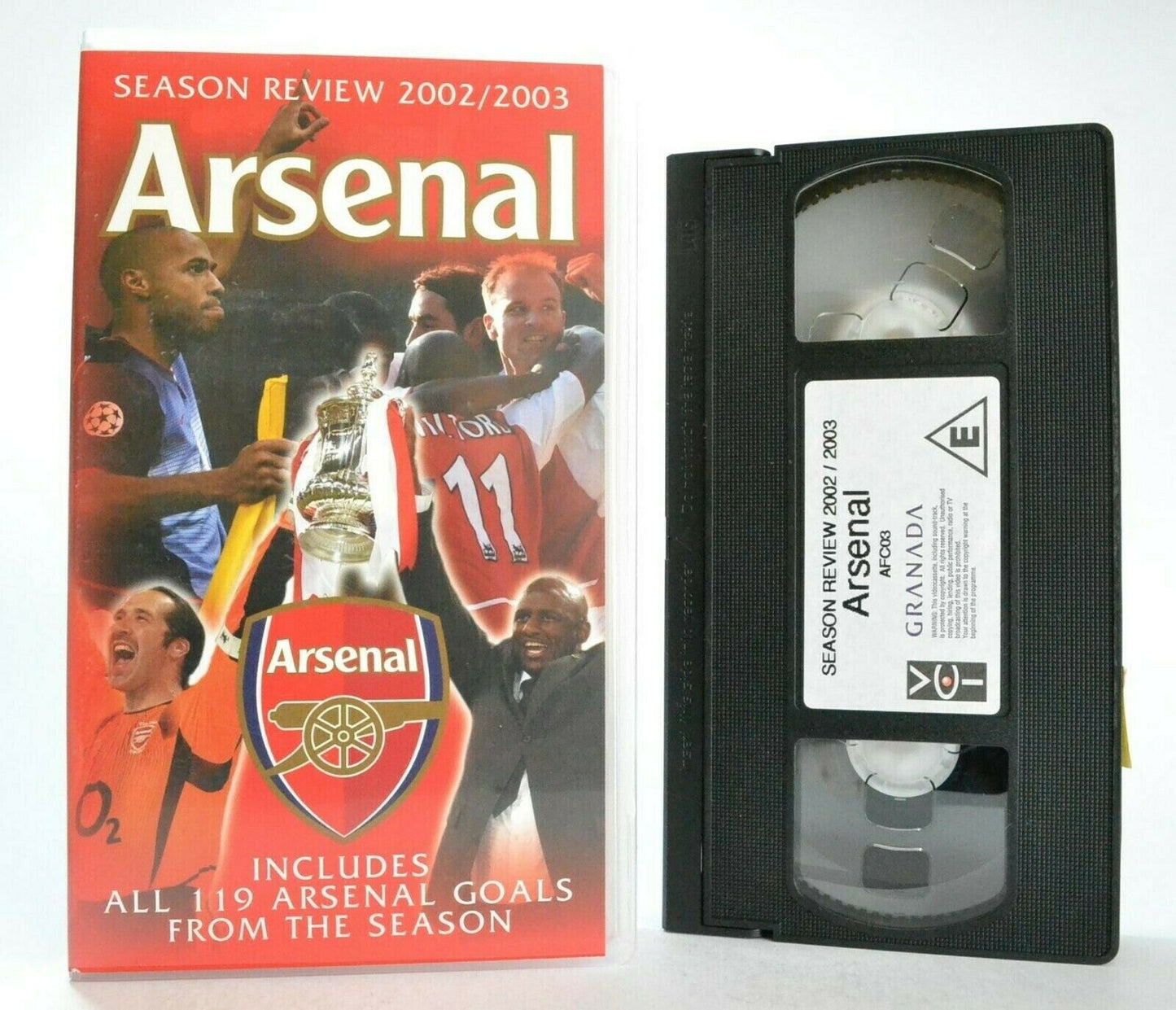 Arsenal: Season Review 2002/03 - Dennis Bergkamp - Thierry Henry - Sports - VHS-