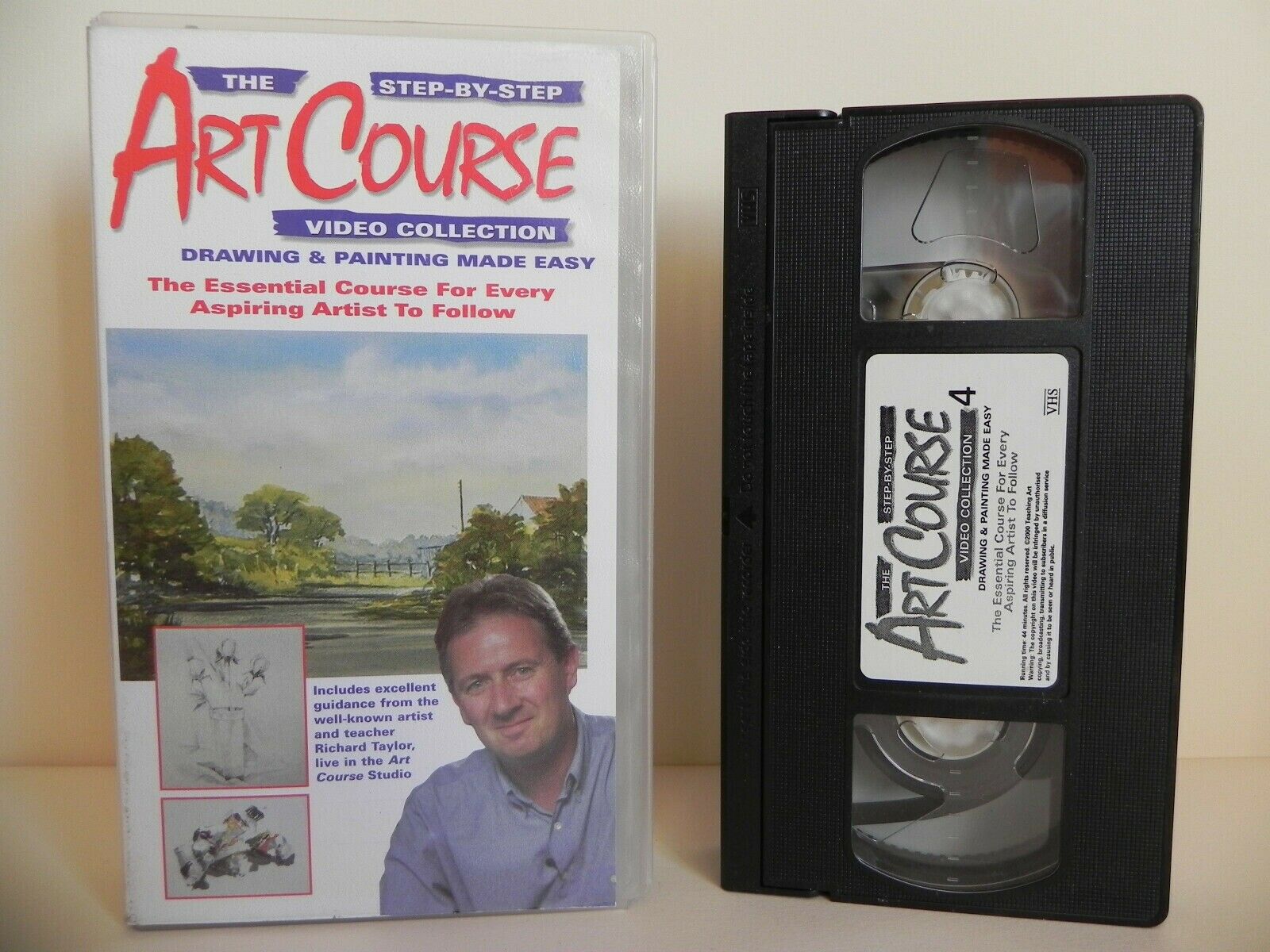 Art Course - Step By Step Art - Drawing - Painting - Richard Taylor - Pal VHS-