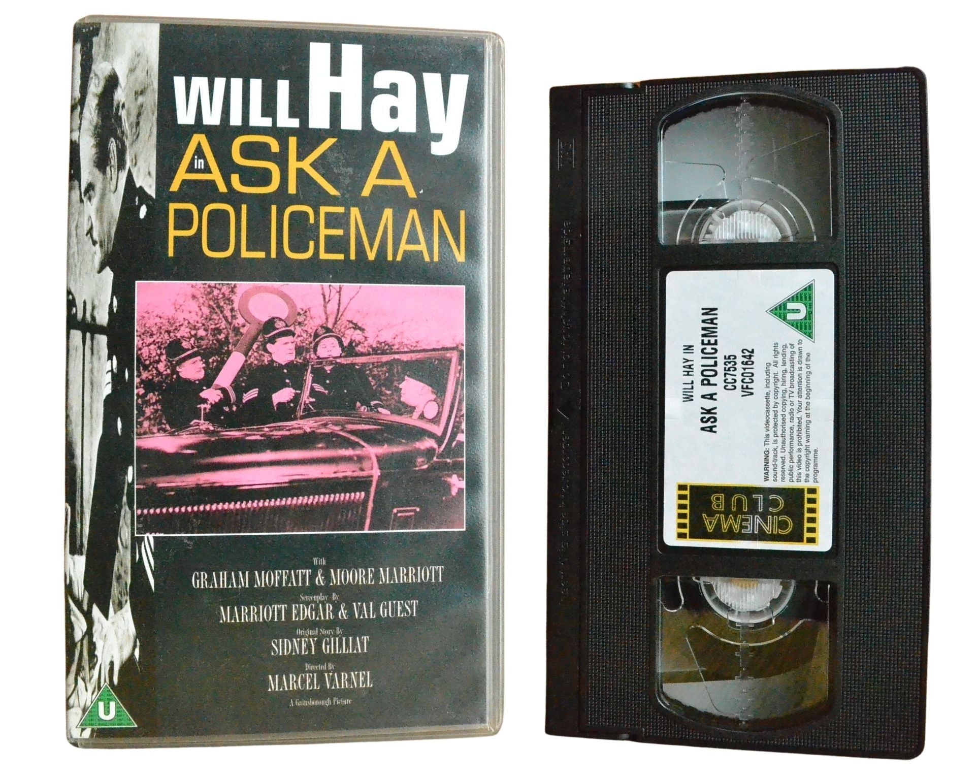 Ask a Policeman - Will Hay - Vintage - Pal VHS-