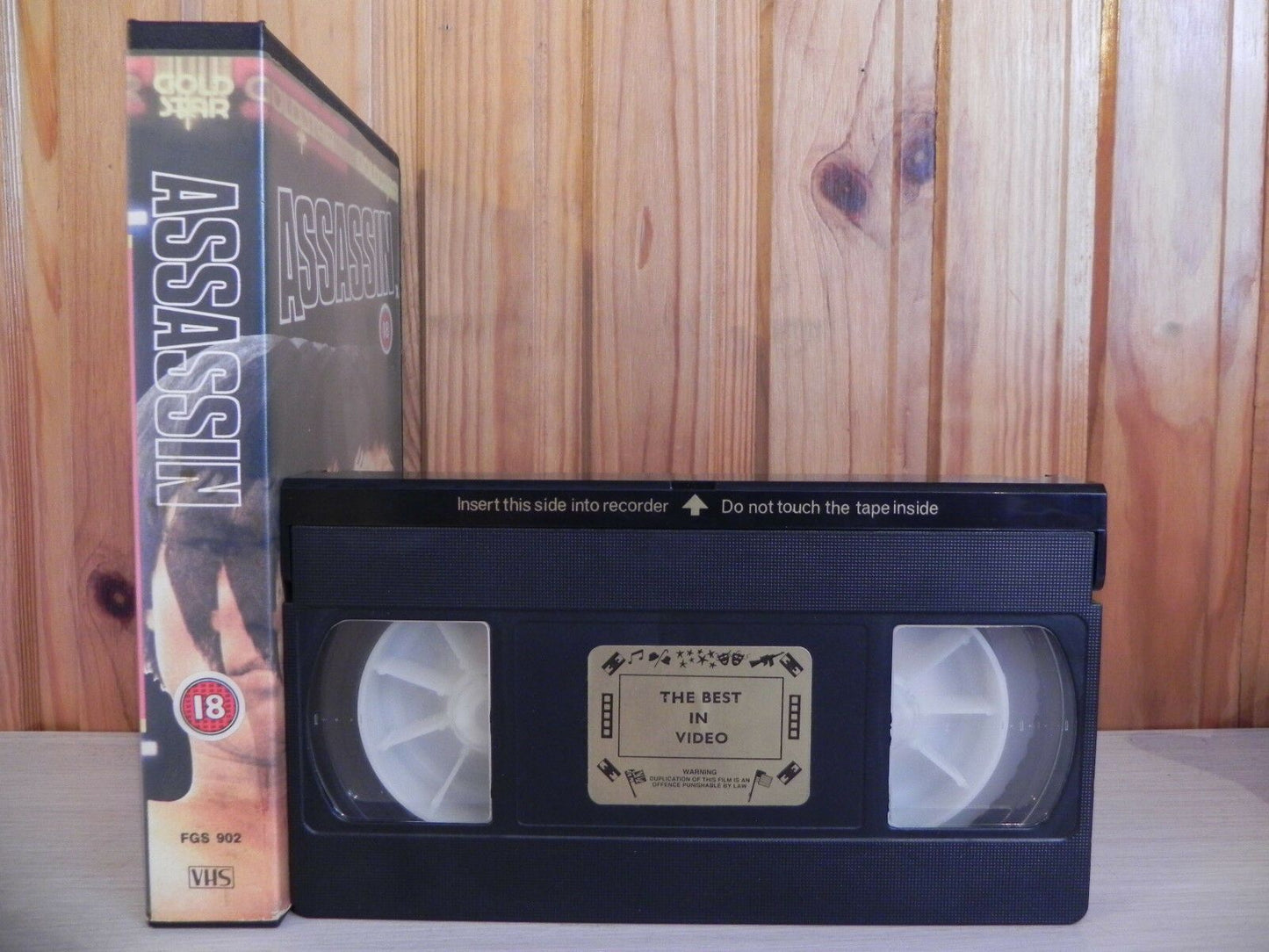 Assassin - Pre-Cert - Martial Arts - Action - Gold Star - Derann - FGS902 - VHS-