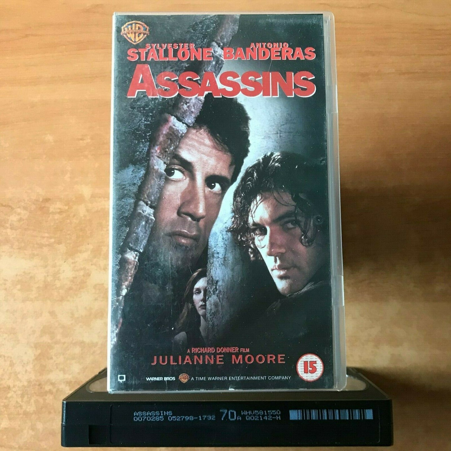 Assassins (1995): Stallone Vs Banderas - Action Thriller - Julianne Moore - VHS-