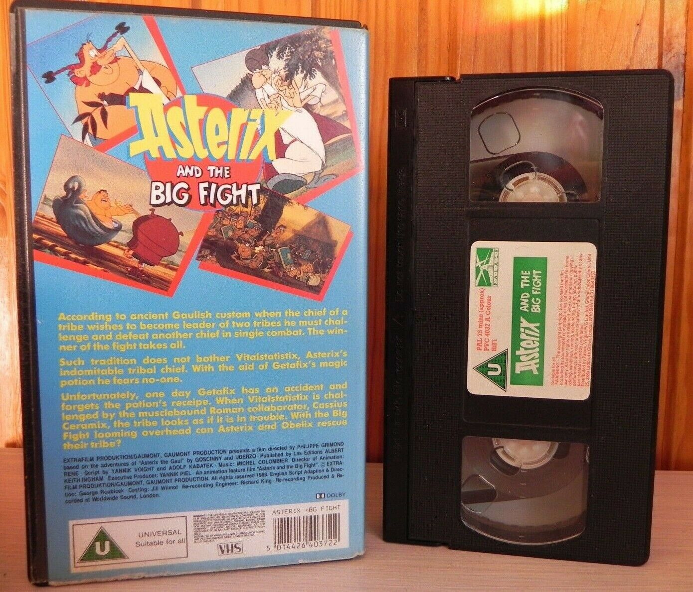 Asterix And The Big Fight: (1989) Animated - Classic Adventures - Kids - VHS-