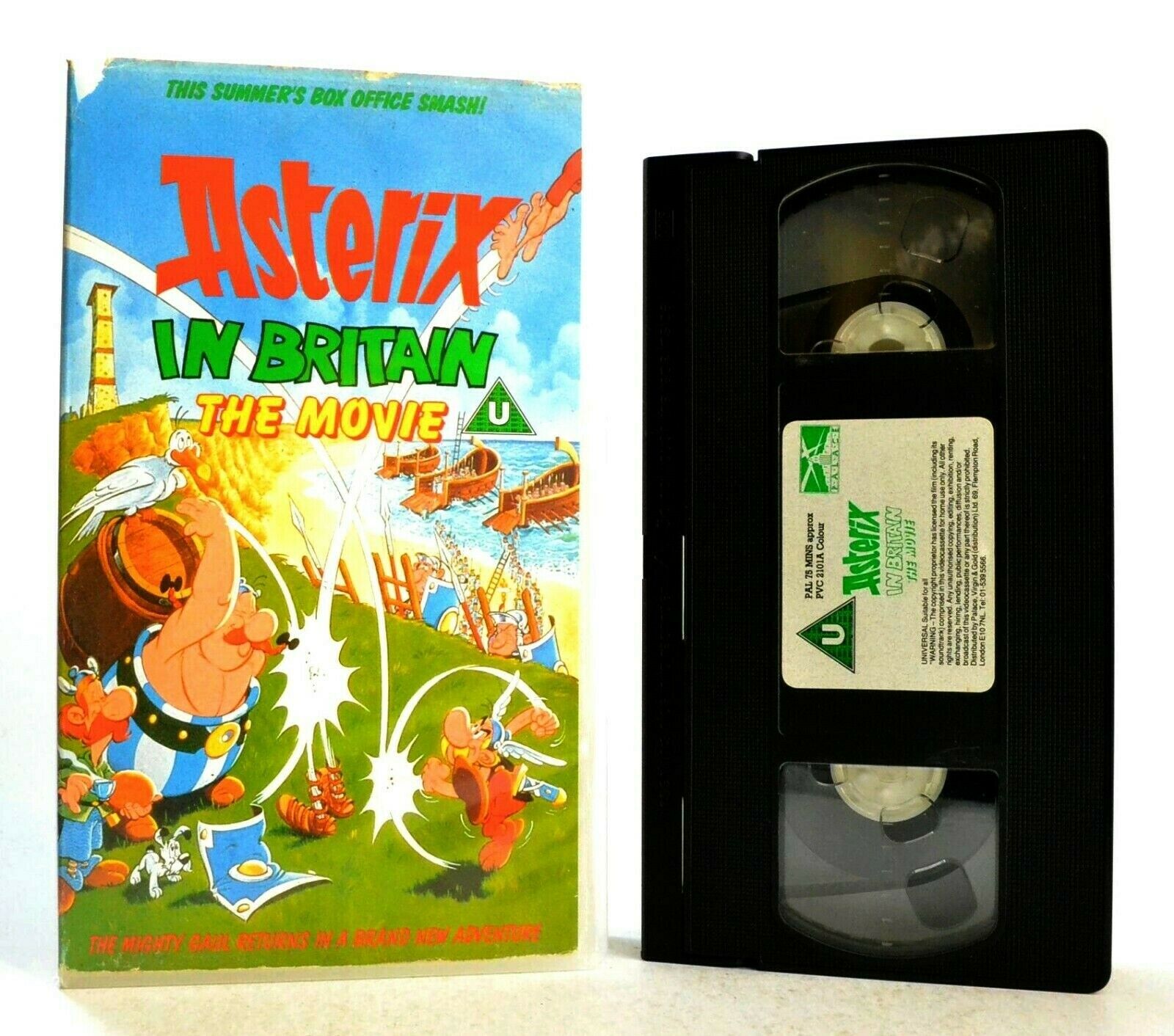 Asterix In Britain: The Movie (1986) - Animated - Classic Adventures - Pal VHS-