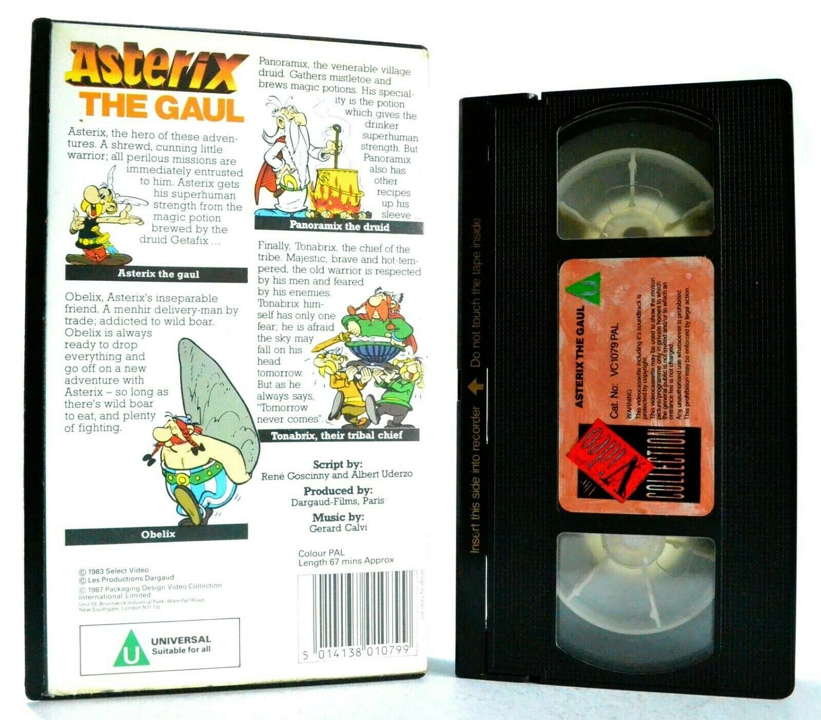 Asterix The Gaul: (1967) Belgian/French Animated Film - Children's - Pal VHS-