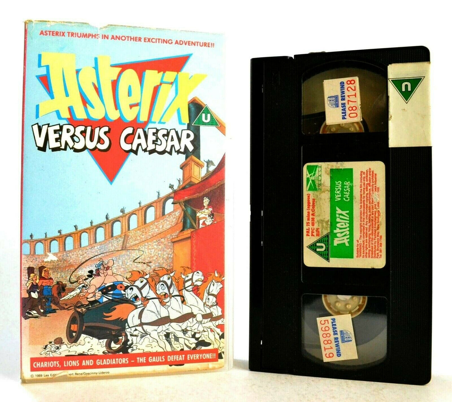 Asterix Versus Caesar: 4th Asterix Animated Film (1985) - Children's - Pal VHS-