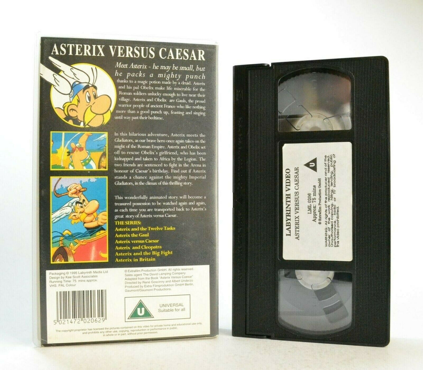 Asterix Versus Caesar: Animated Classic (1985) - R.Goscinny/A.Uderzo - Pal VHS-