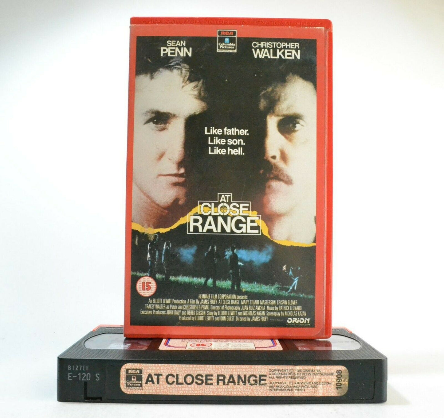 At Close Range: Sean Penn/Christopher Walken - Crime Drama - Large Box - VHS-