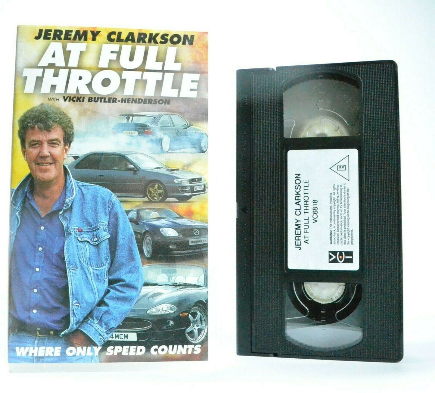 At Full Throttle: By Jeremy Clarkson - Speed Action - Car Races - Sports - VHS-