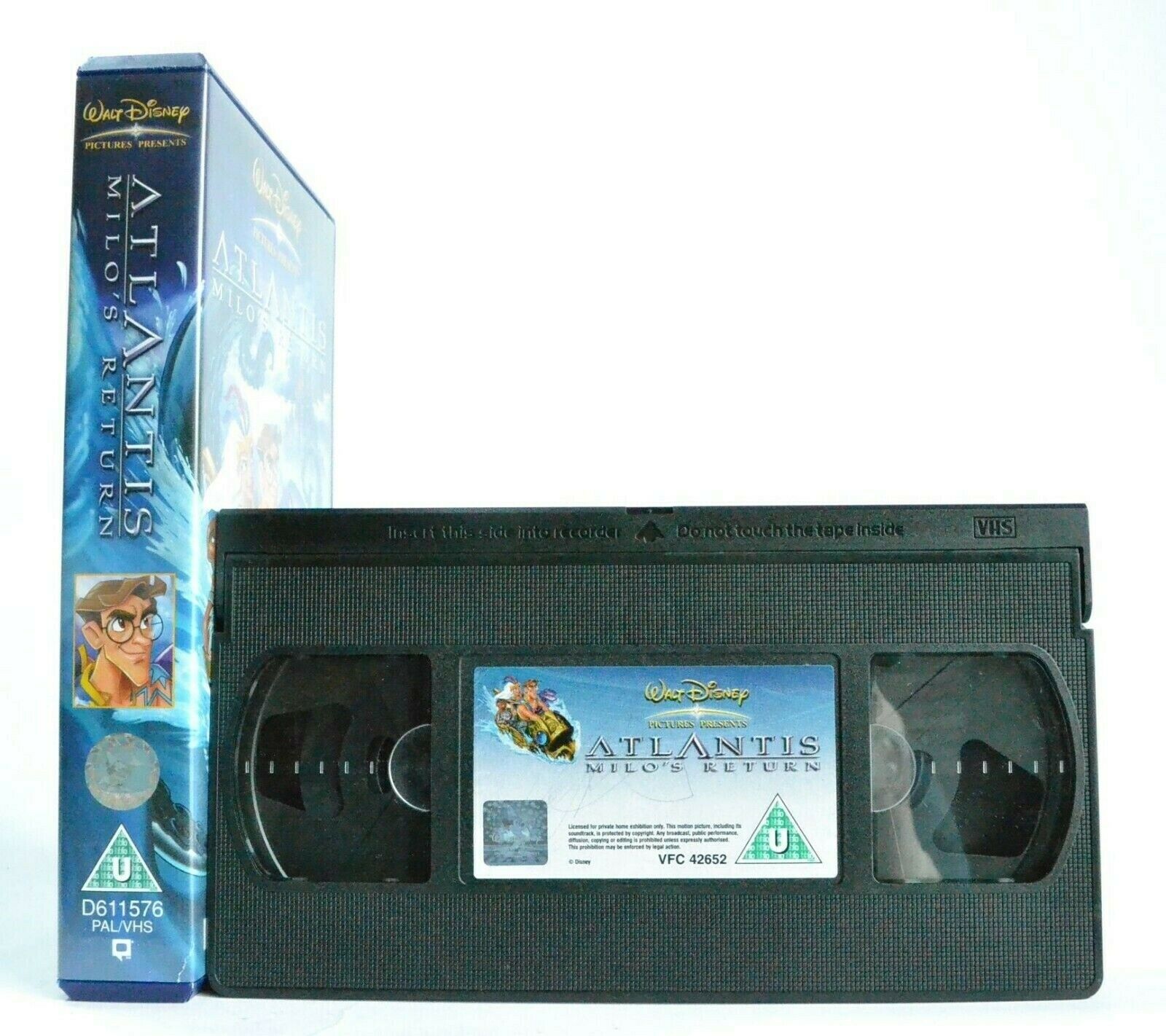 Atlantis: Milo's Return (2003) - Walt Disney - Animated - Children's - Pal VHS-