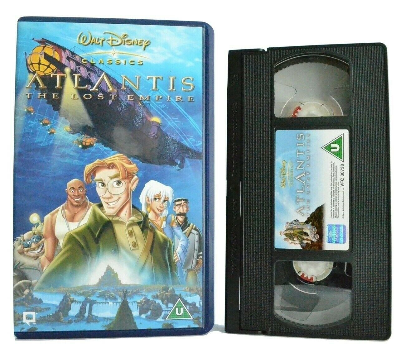 Atlantis: The Lost Empire - 39th Disney Classic - Animated - Children's - VHS-