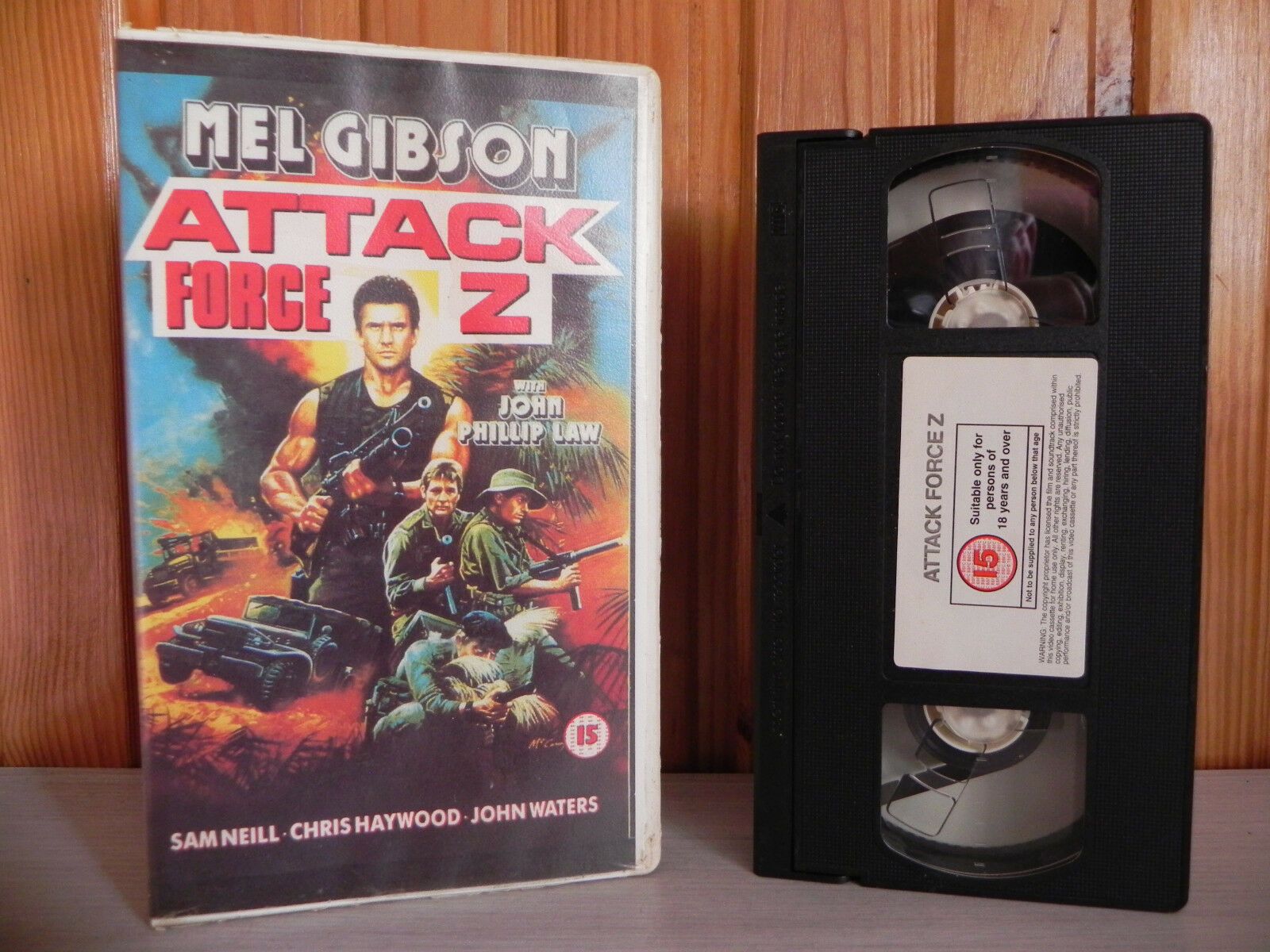 Attack Force Z (1981): Original Elephant Video - War Action - Mel Gibson - Pal VHS-