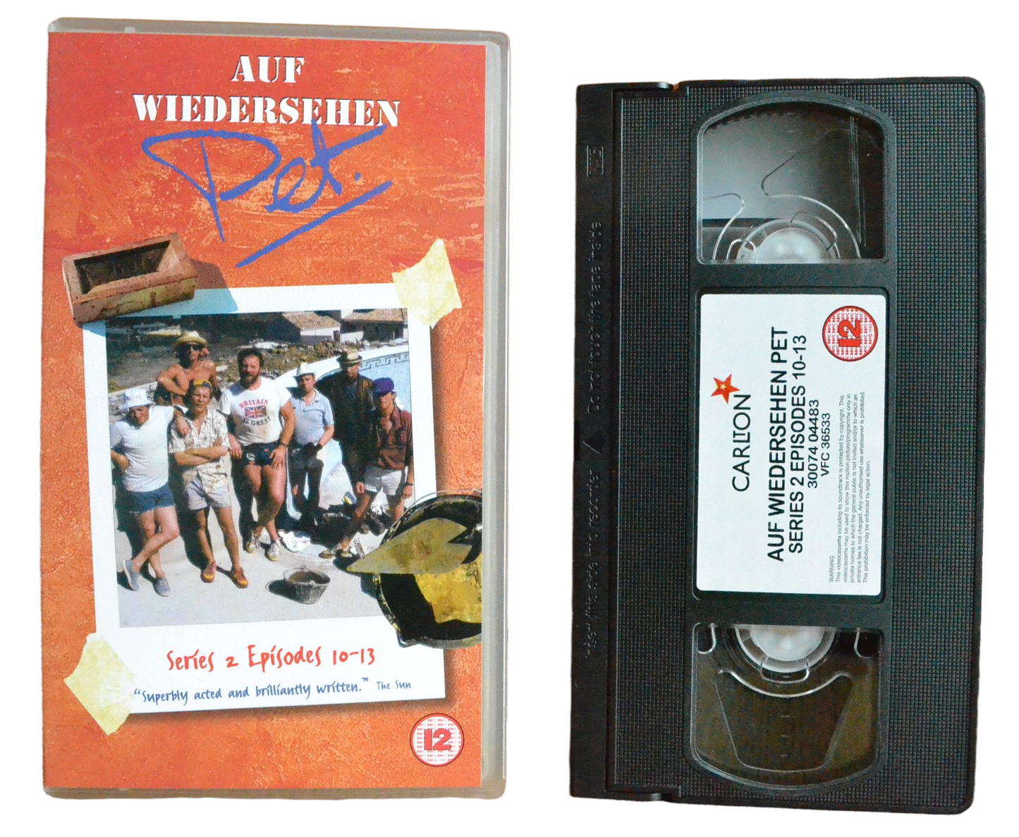 Auf Wiedersehen, Pet: Series 2 - Episodes 10-13 - Tim Healy - Carlton - Vintage - Pal VHS-