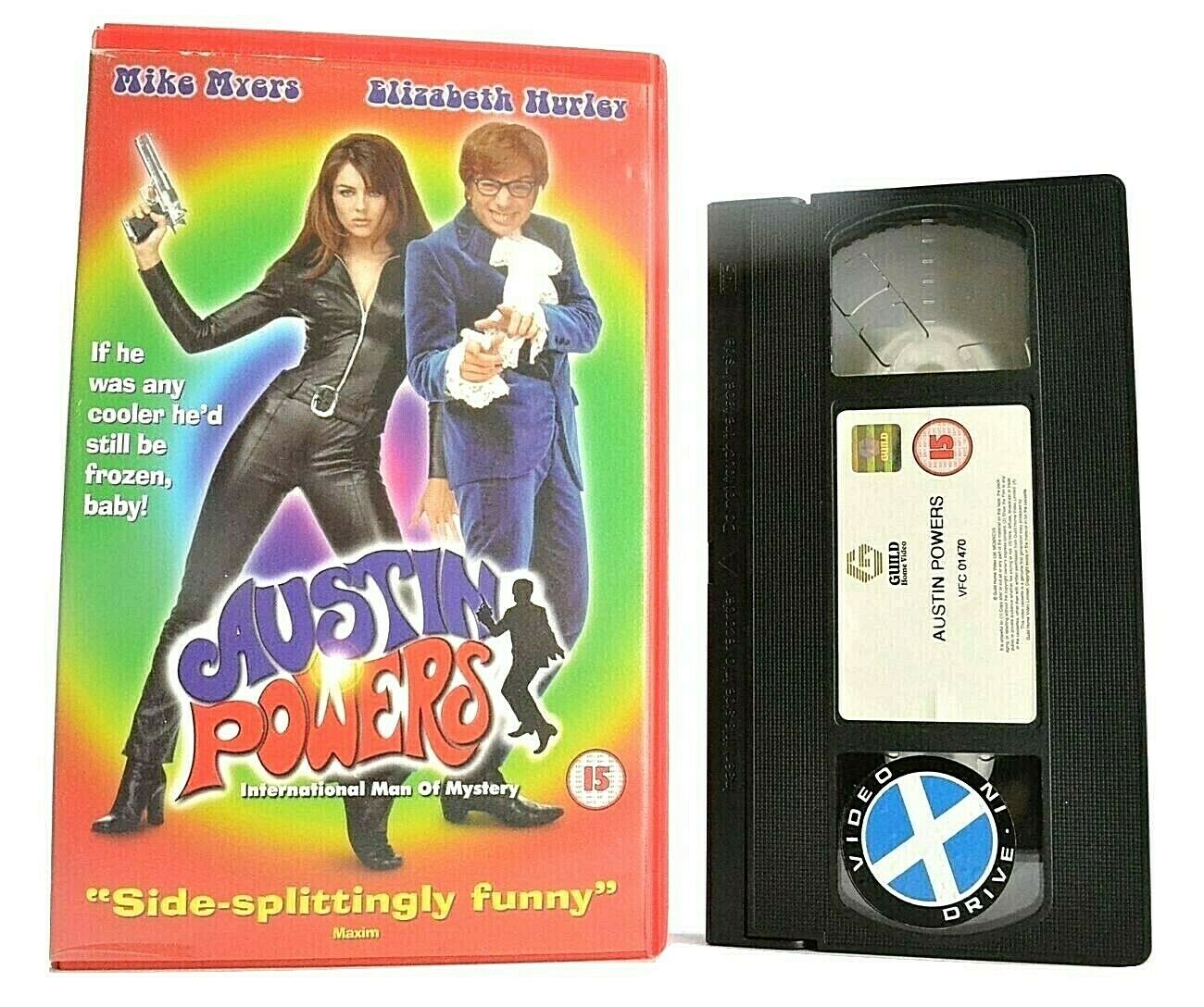 Austin Powers: International Man Of Mystery - Large Box - Mike Myers - VHS-