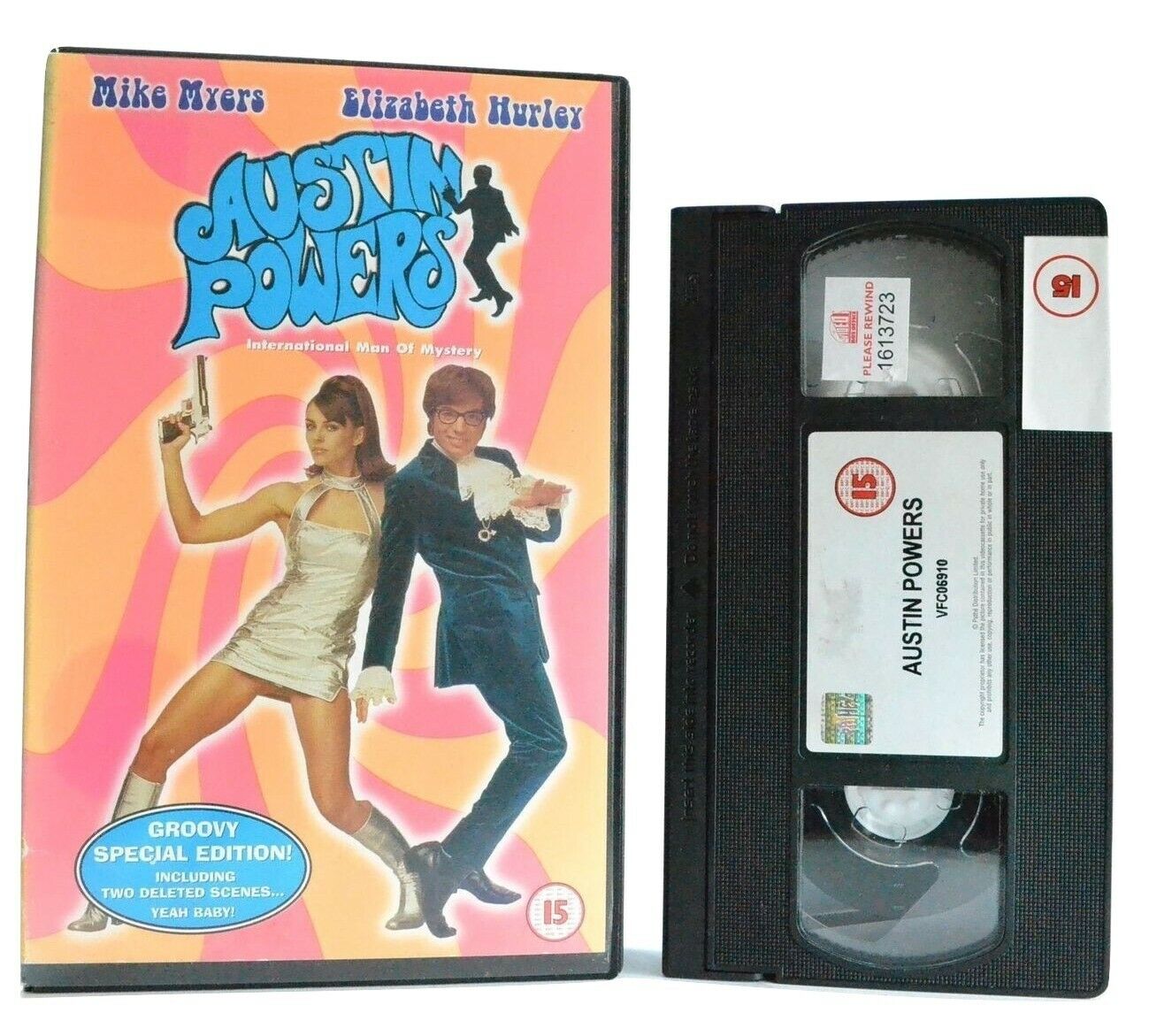 Austin Powers: International Man of Mystery - Spy Comedy - Large Box - Pal VHS-