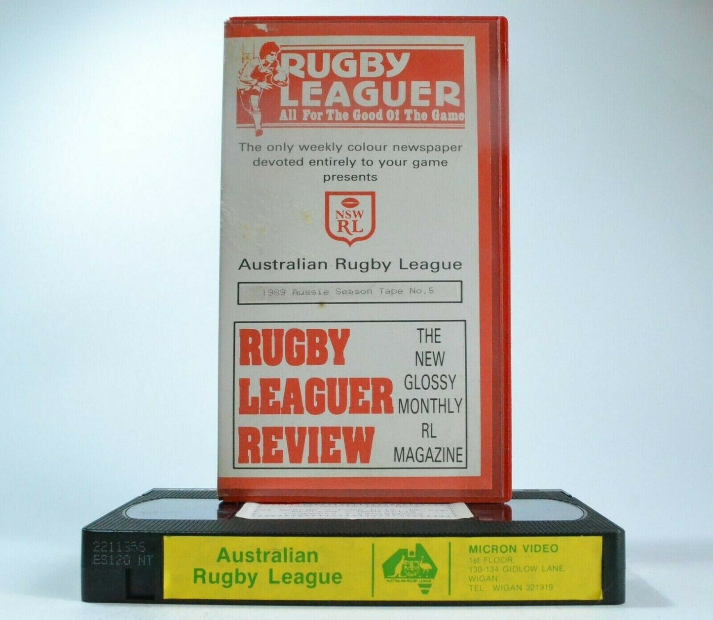 Australian Rugby League Review: (1989) Aussie Season Tape No. 5 - Sports - Pal VHS-