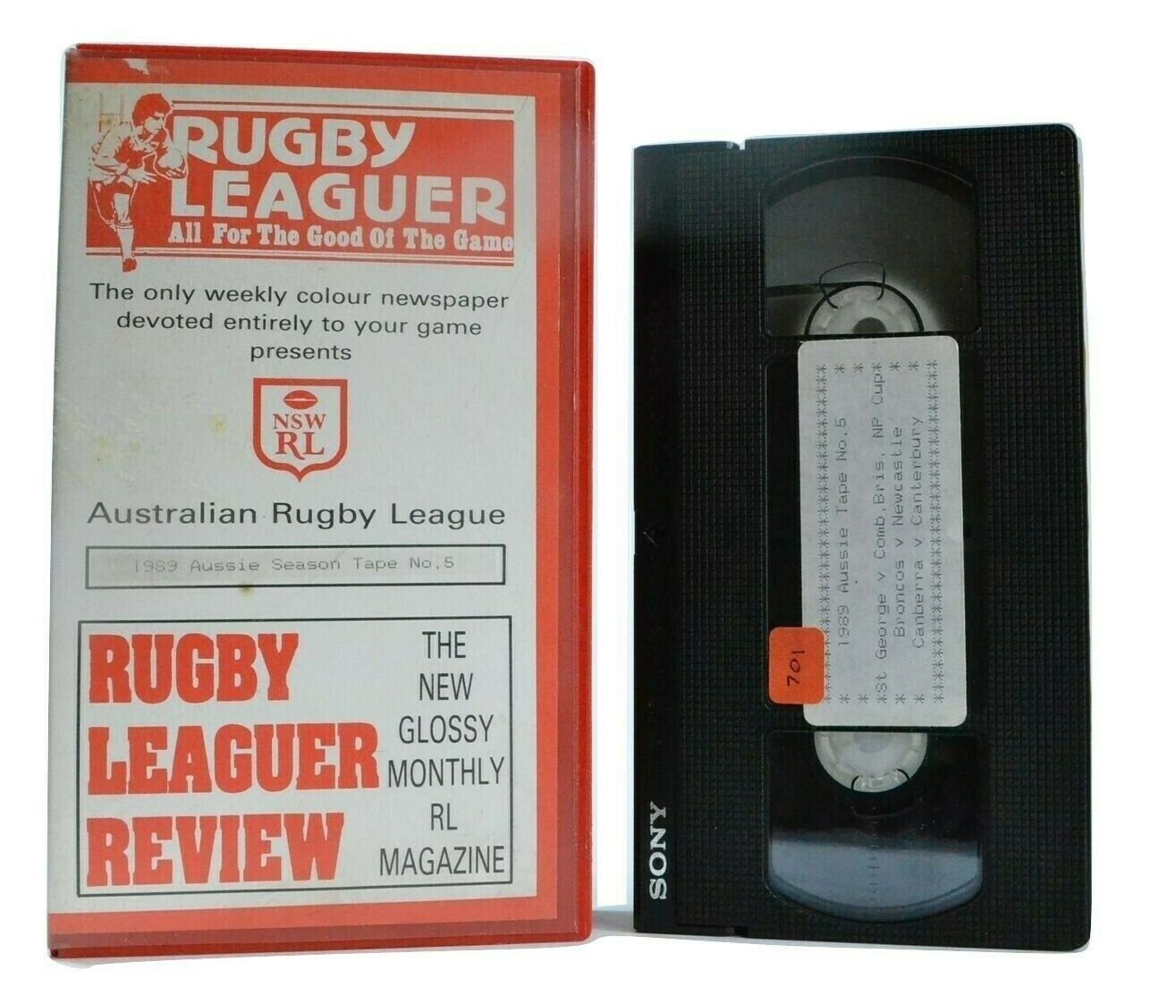 Australian Rugby League Review: (1989) Aussie Season Tape No. 5 - Sports - Pal VHS-