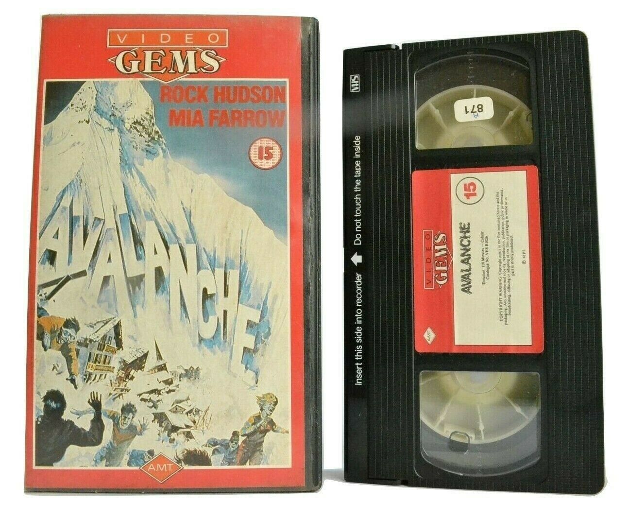 Avalanche; Psychotronic Action - Disaster Drama - Rock Hudson / Mia Farrow - VHS-