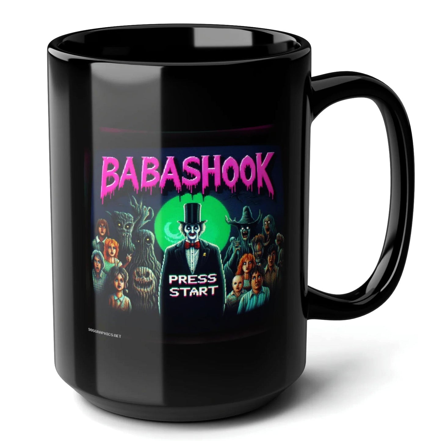 Babashook Black Mug (15oz) - gamers gifts-15oz-