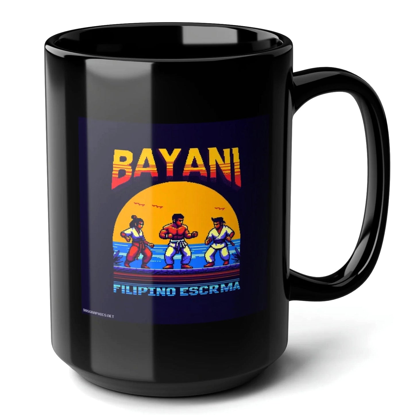 Bayani FMA Black Mug (15oz) - cool arcade games-15oz-