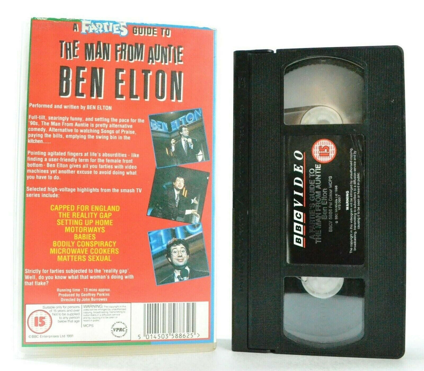 BBC - A Farties Guide: To a Man From Aunty; BEN ELTON - Stand Up - Comedy - VHS-