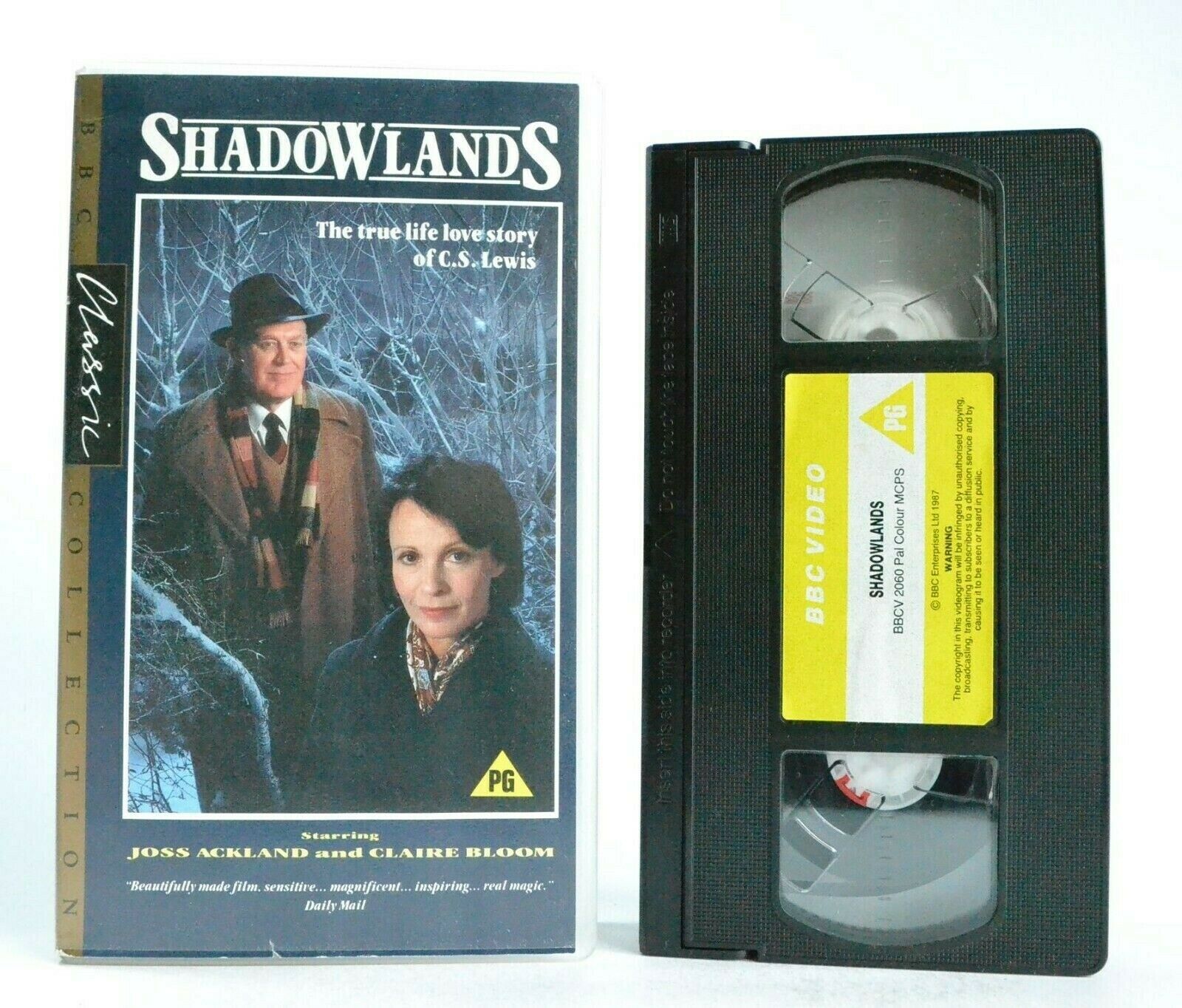 BBC Video - Shadowlands: TV Movie (1985) - C.S Lewis - Life Love Story - Pal VHS-