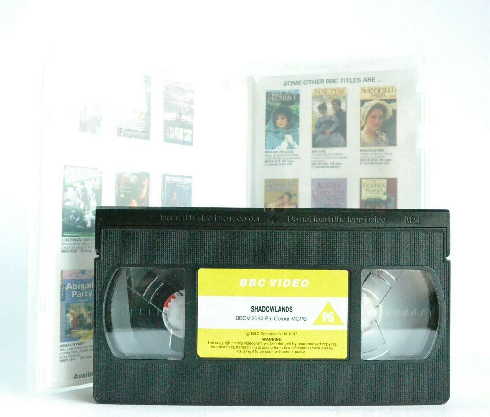 BBC Video - Shadowlands: TV Movie (1985) - C.S Lewis - Life Love Story - Pal VHS-