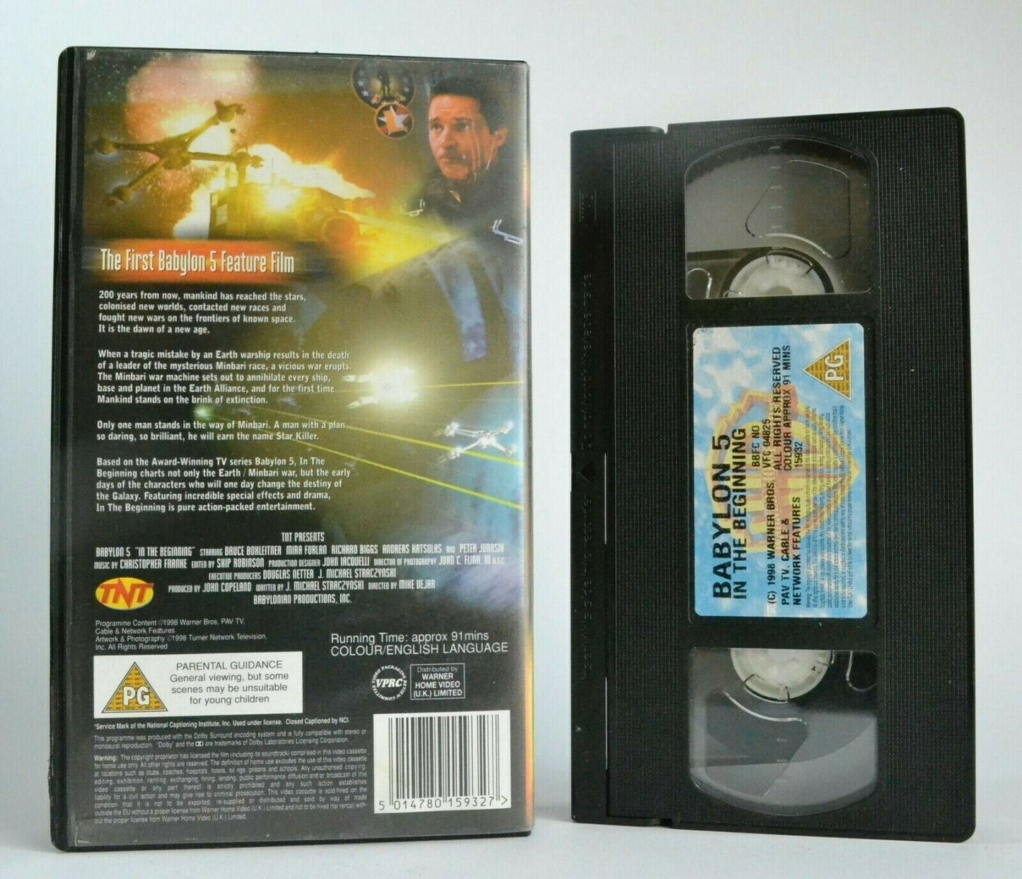 Babylon 5: In The Beginning - (1998) Sci-Fi TV Movie - Fictional Universe - VHS-