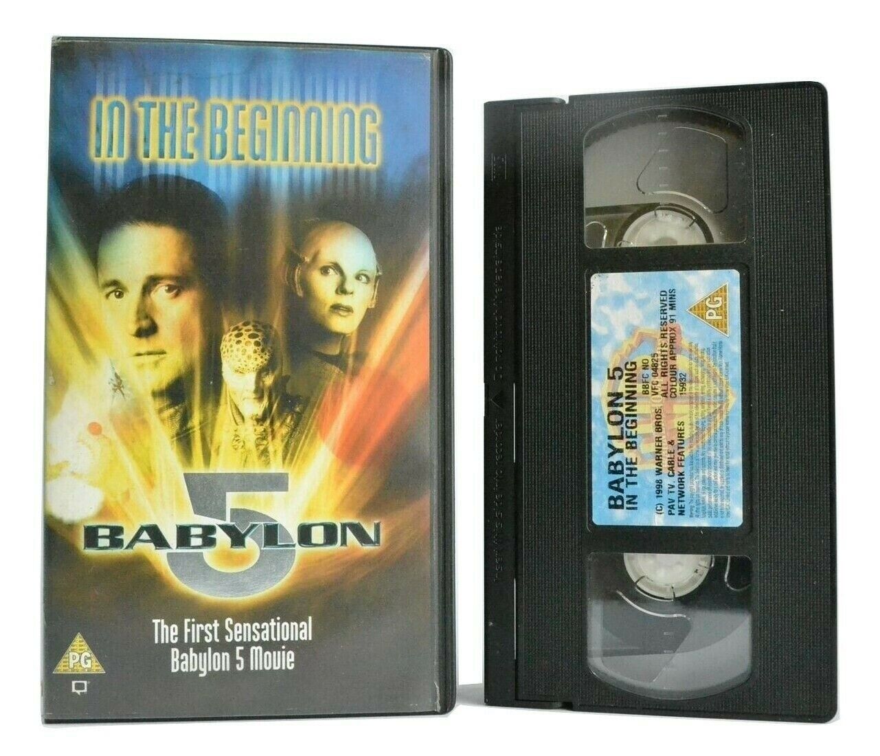 Babylon 5: In The Beginning - (1998) Sci-Fi TV Movie - Fictional Universe - VHS-