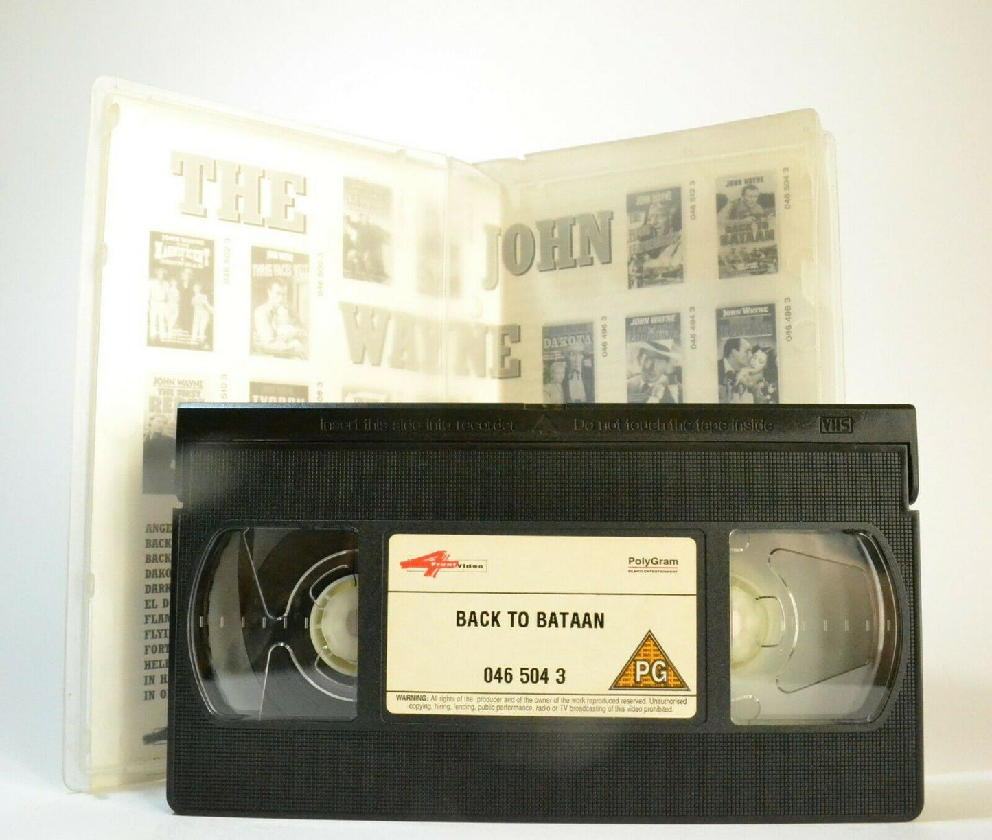 Back To Bataan - War Drama - World War 2 - John Wayne / Anthony Quinn - Pal VHS-