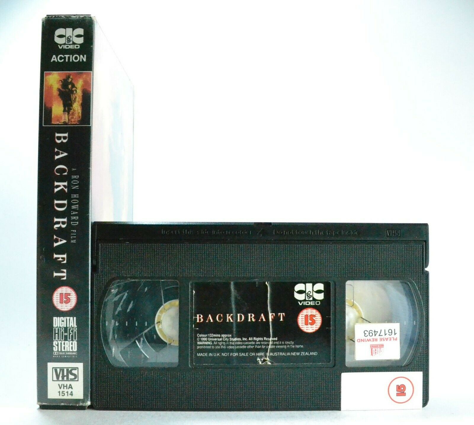 Backdraft: A Ron Howard Film (1991) - Drama - Large Box - Kurt Russell - Pal VHS-