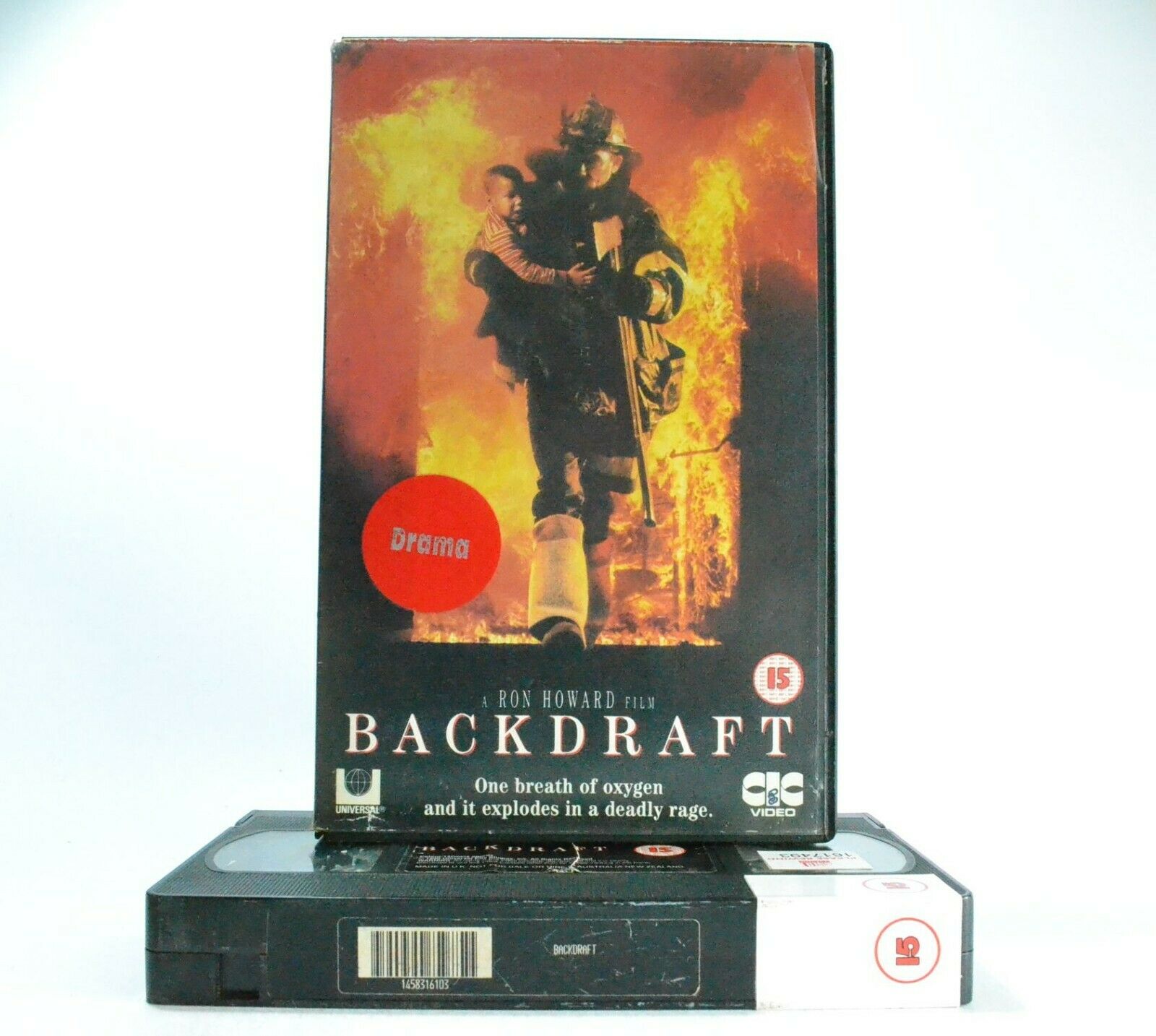 Backdraft: A Ron Howard Film (1991) - Drama - Large Box - Kurt Russell - Pal VHS-