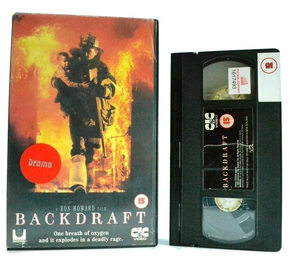 Backdraft: A Ron Howard Film (1991) - Drama - Large Box - Kurt Russell - Pal VHS-