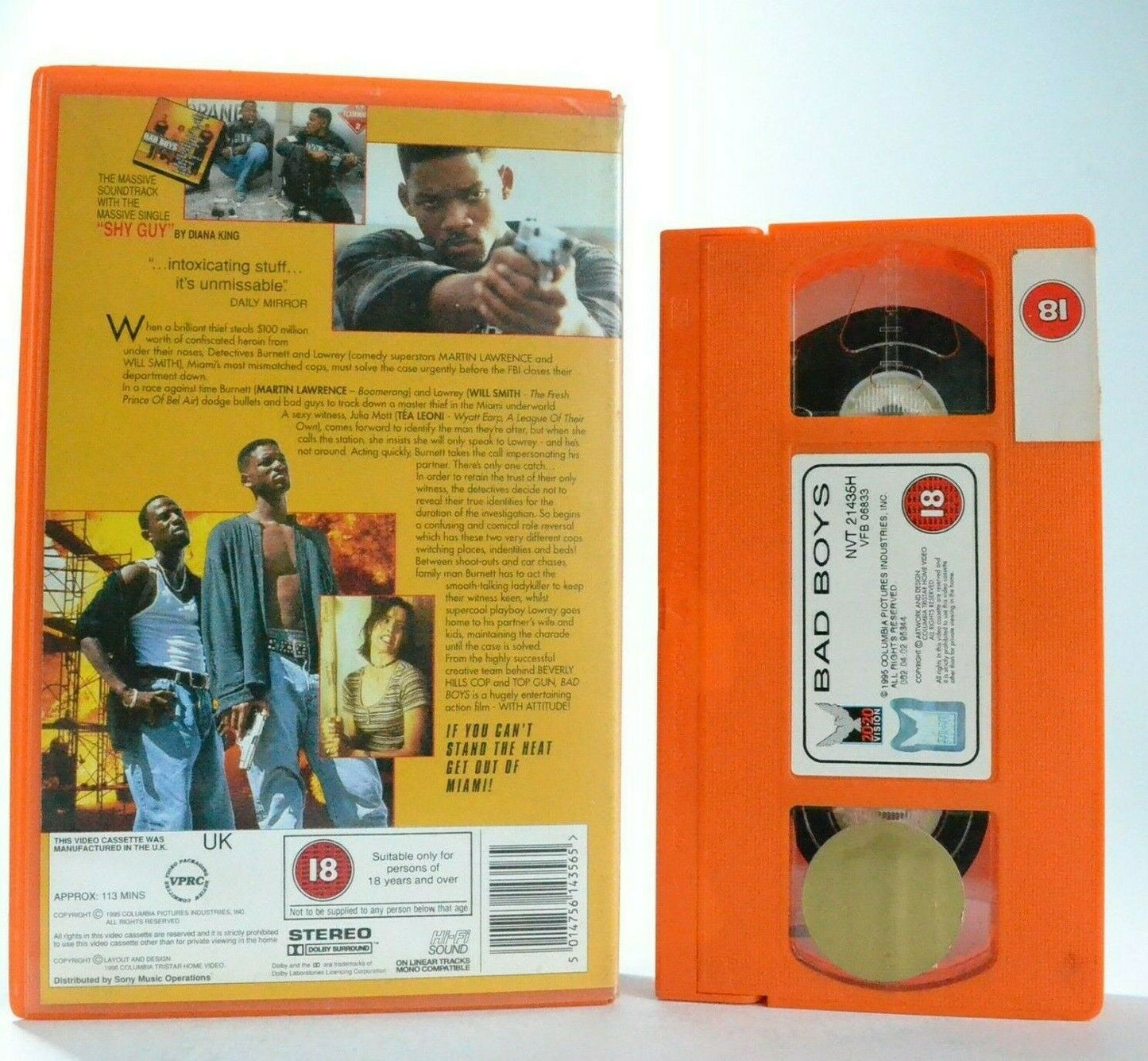 Bad Boys: 20/20 Vision (1995) - Action - Large Box - M.Lawrence/W.Smith - VHS-