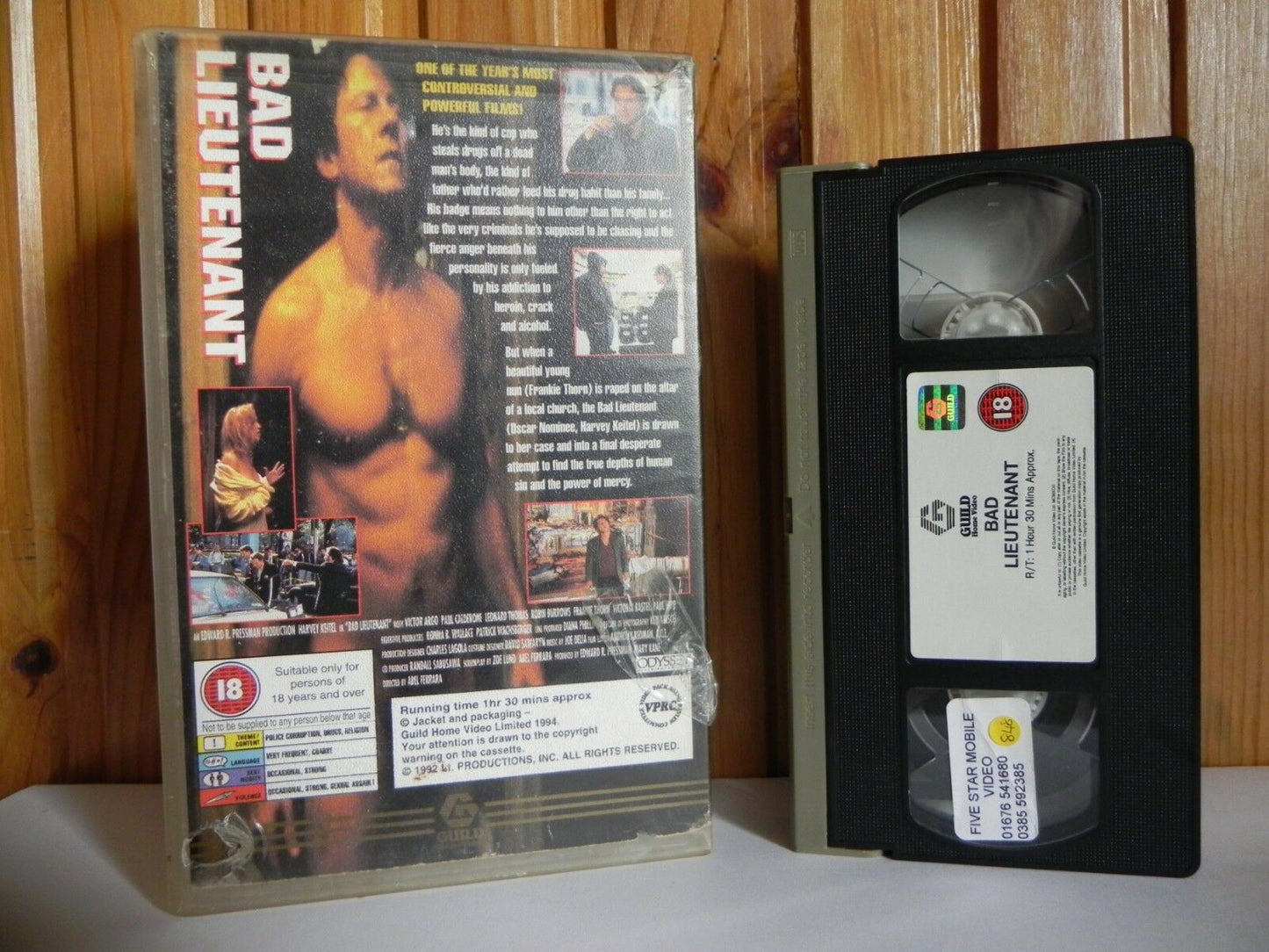 Bad Lieutenant: Offensive Action - Large Box [Rental] - Harvey Keitel - Pal VHS-