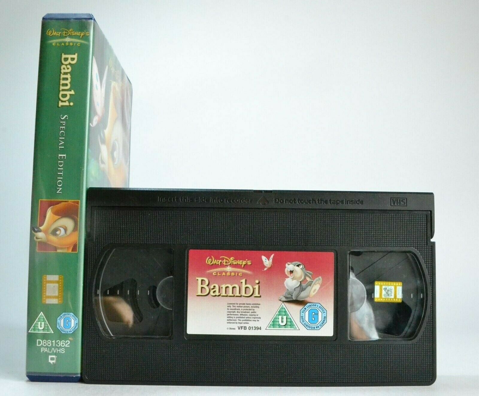 Bambi (1942): Special Edition - Walt Disney - Animated - Children's - Pal VHS-