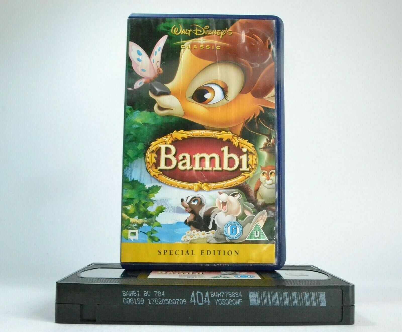 Bambi (1942): Special Edition - Walt Disney - Animated - Children's - Pal VHS-