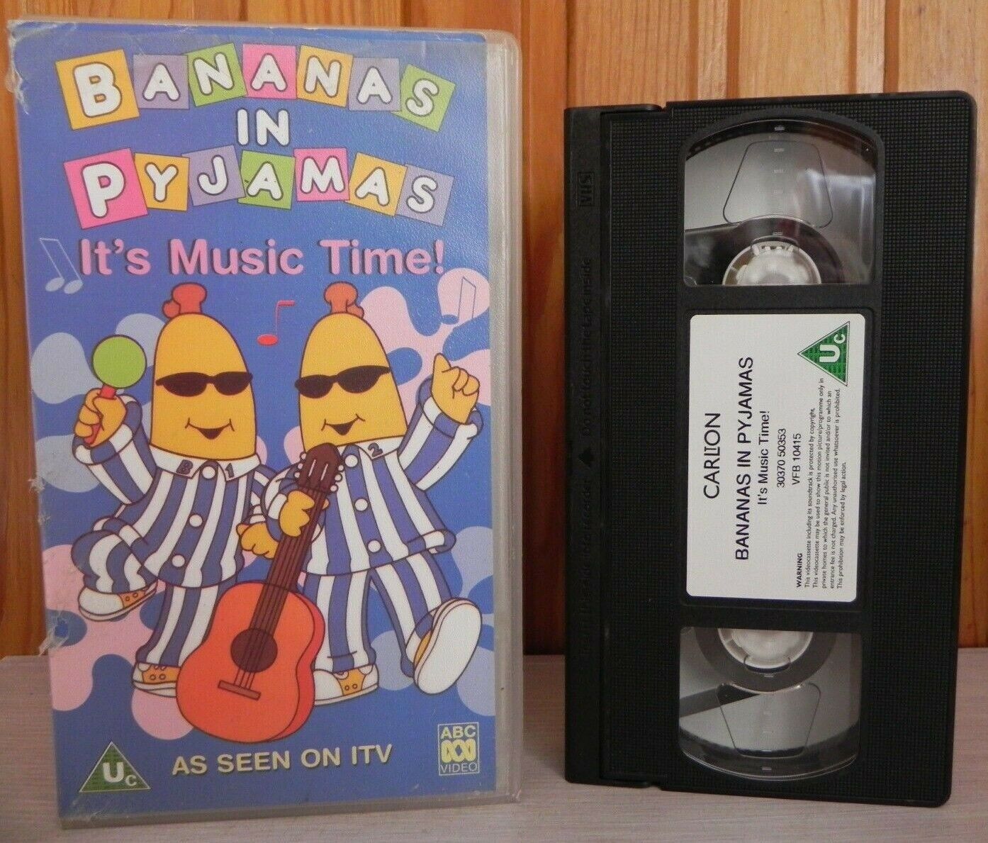 Bananas In Pajamas: (1996) It's Music Time - Helena Harris - Carey Blyton - VHS-